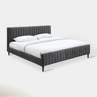 Sasha King Bed - Charcoal | Hoft Home