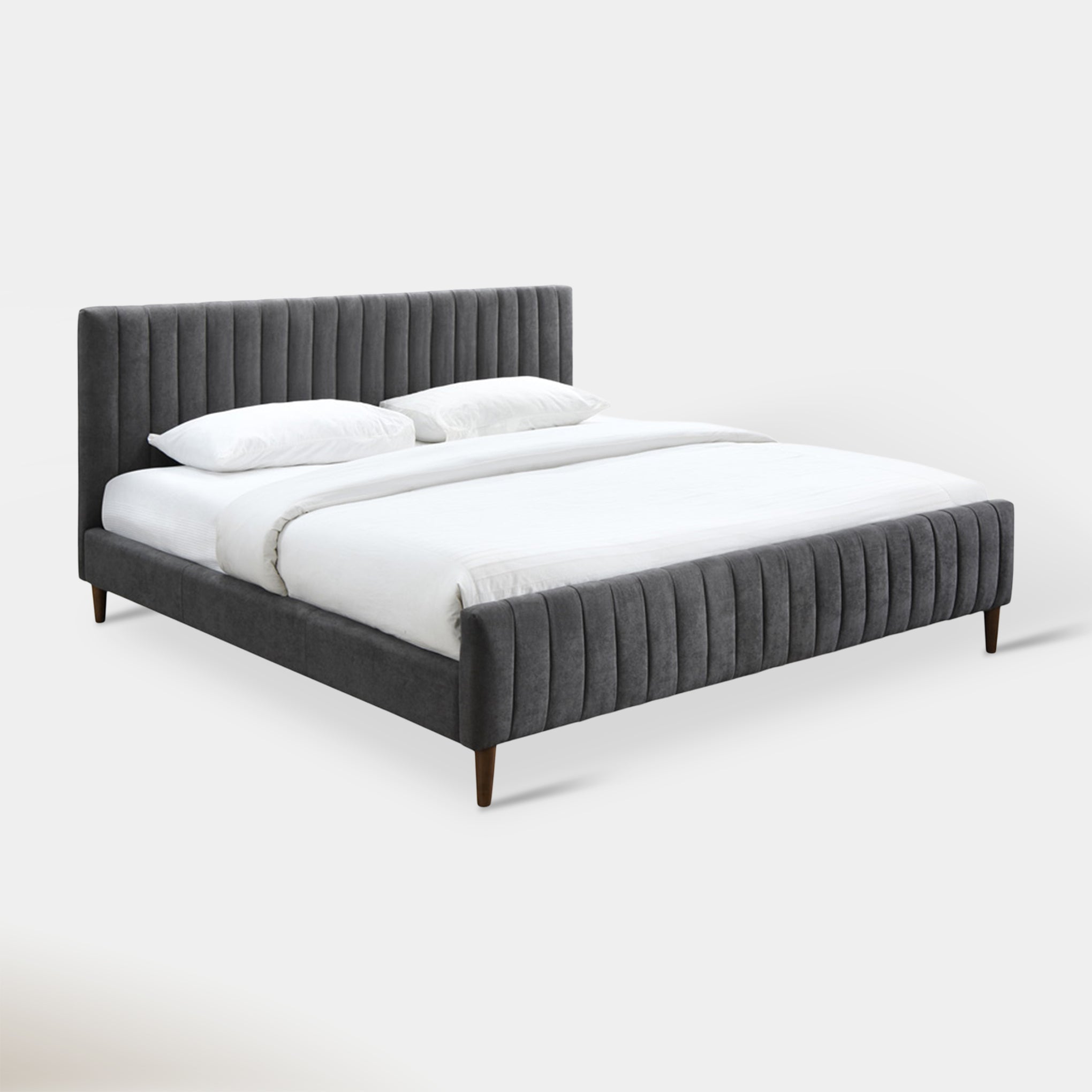 Sasha Queen Bed - Charcoal | Hoft Home