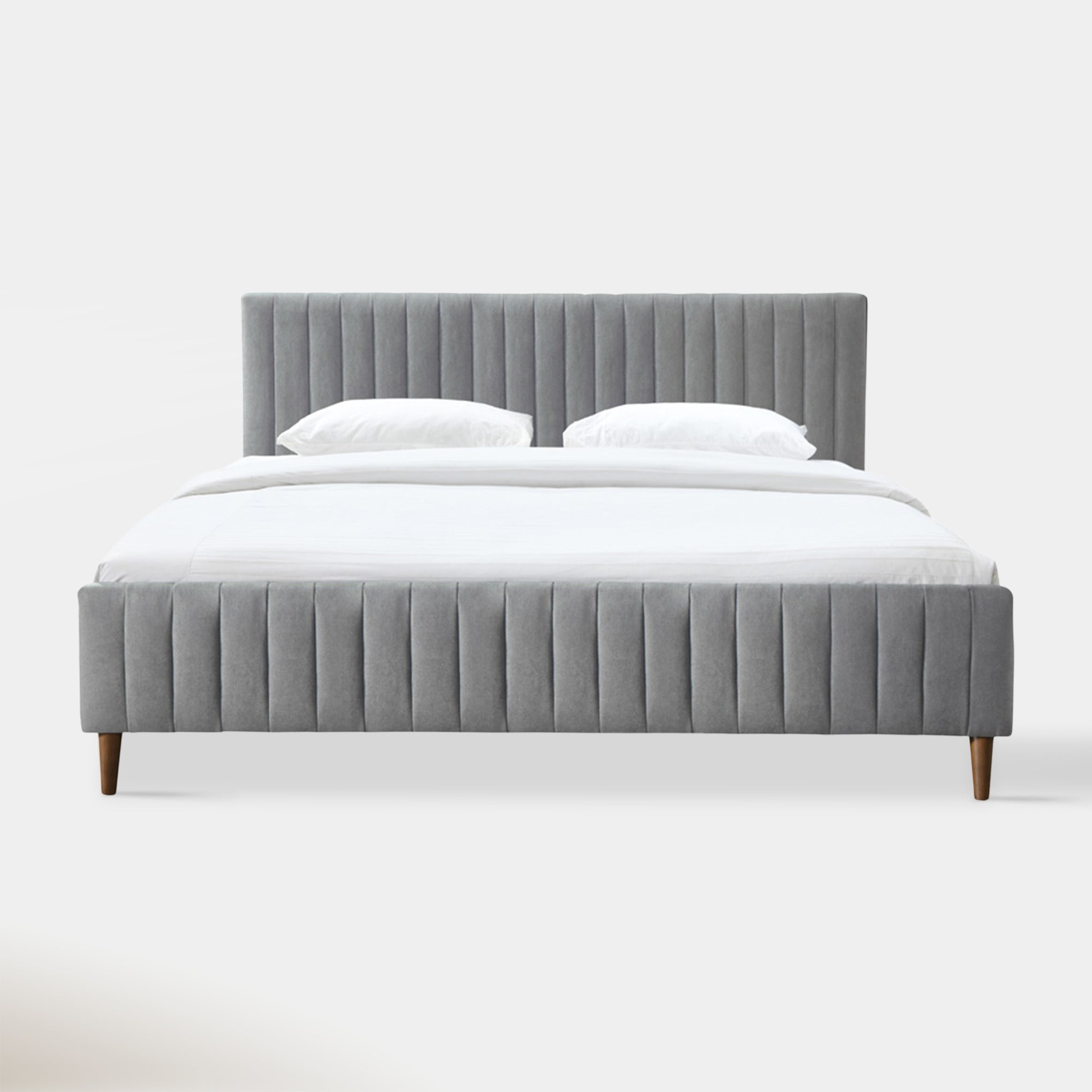 Sasha King Bed - Light Grey | Hoft Home