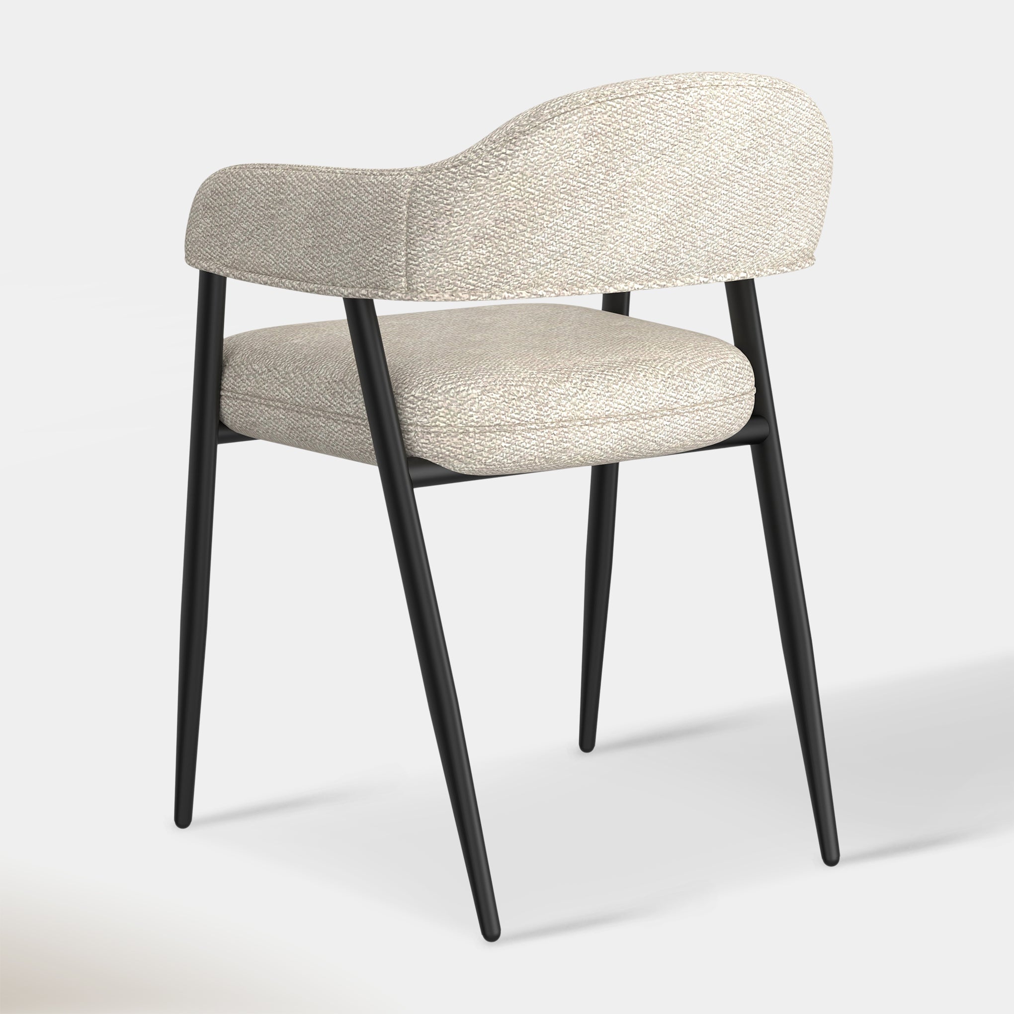 Vire Dining Chair - Beige & Black