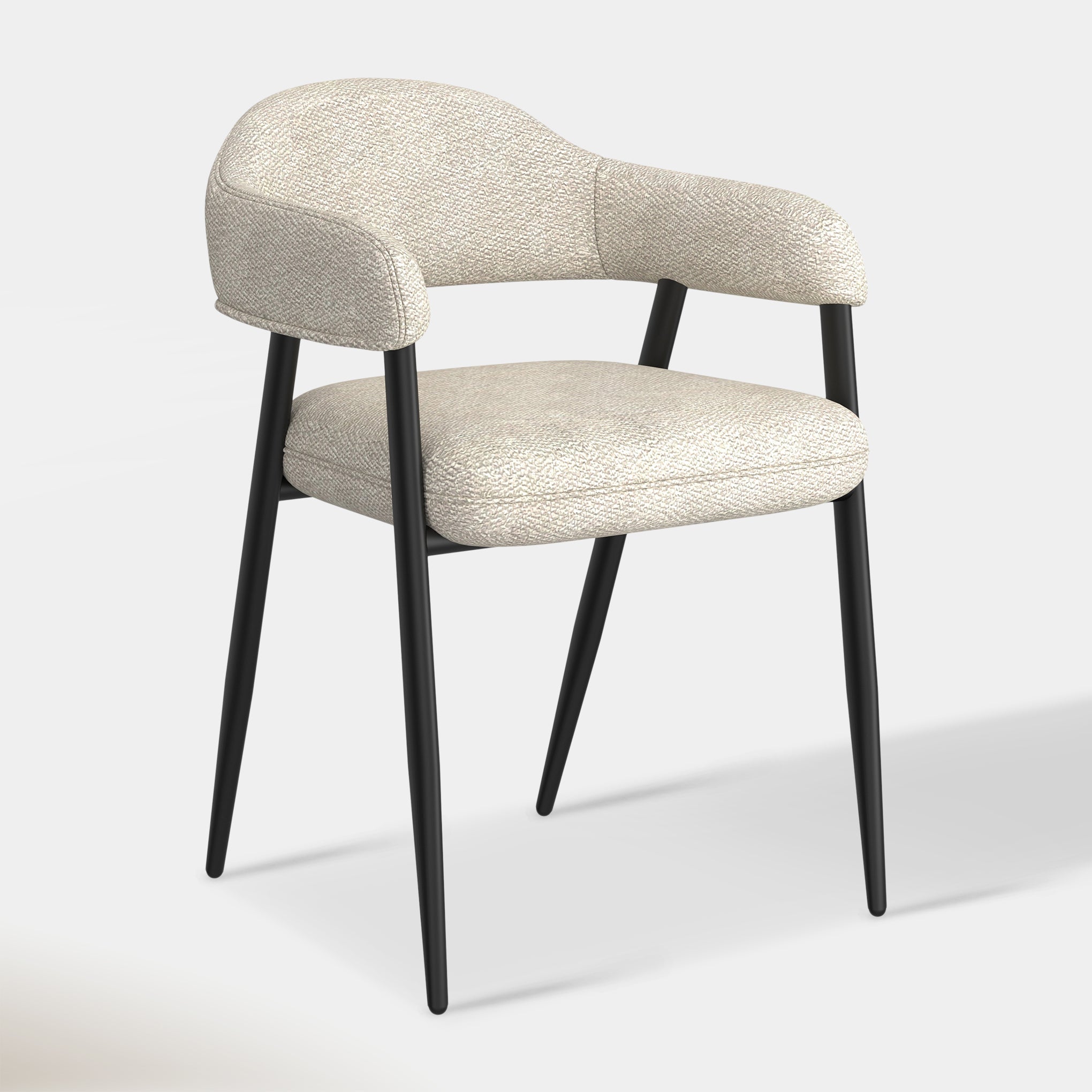 Vire Dining Chair - Beige & Black