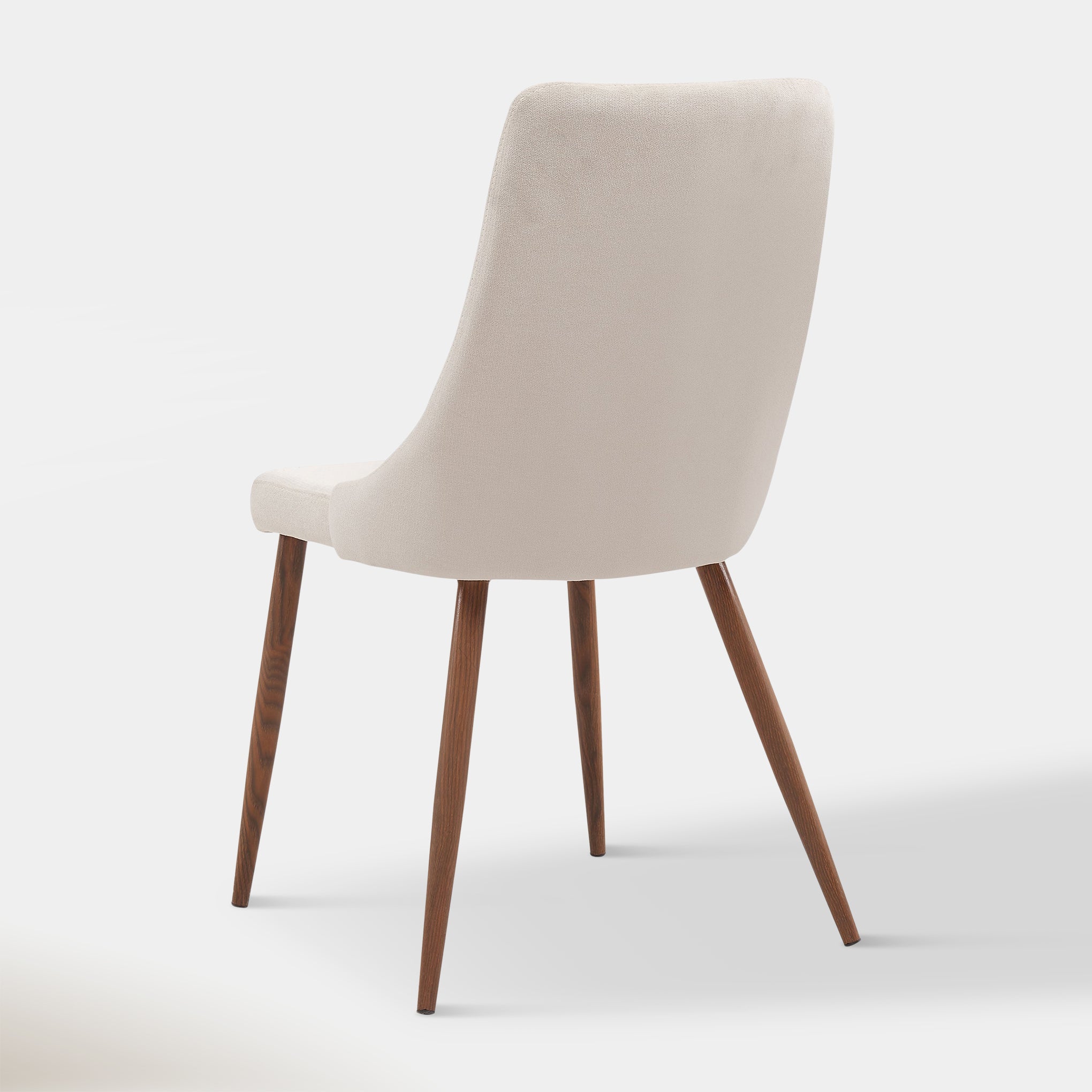 Beau Dining Chair - Beige & Walnut | Hoft Home