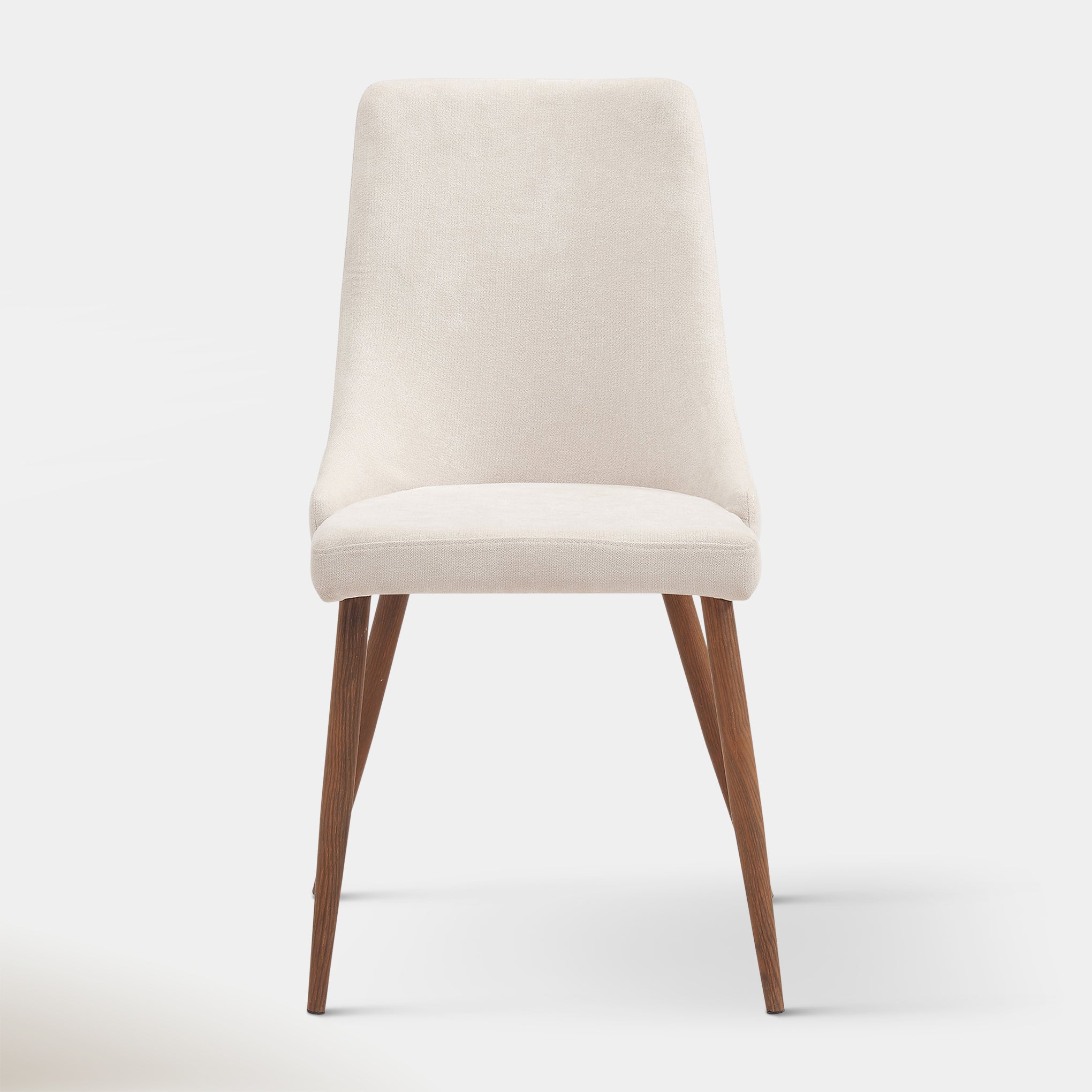 Beau Dining Chair - Beige & Walnut | Hoft Home