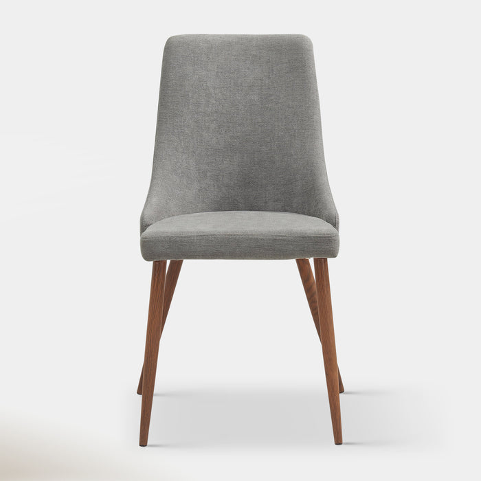 Beau Dining Chair - Grey & Walnut | Hoft Home