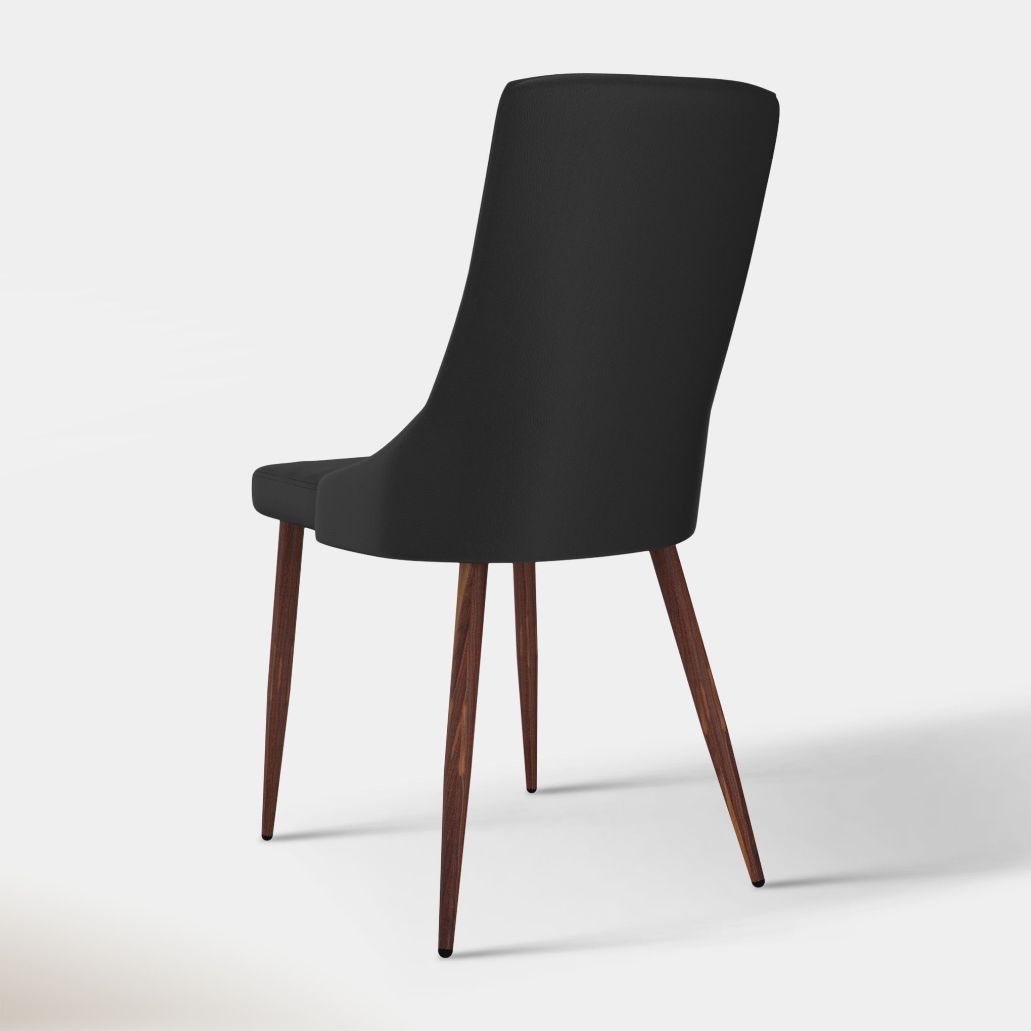 Beau Dining Chair - Black & Walnut