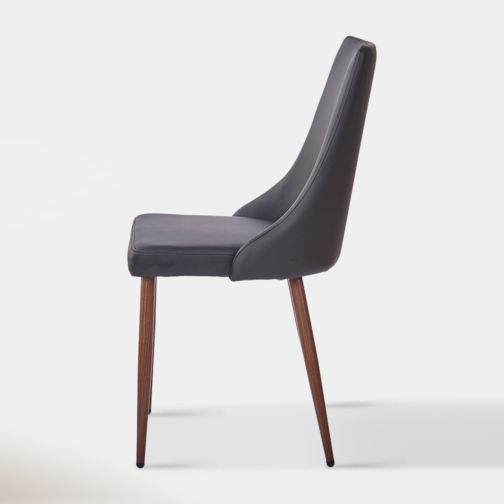 Beau Dining Chair - Black & Walnut