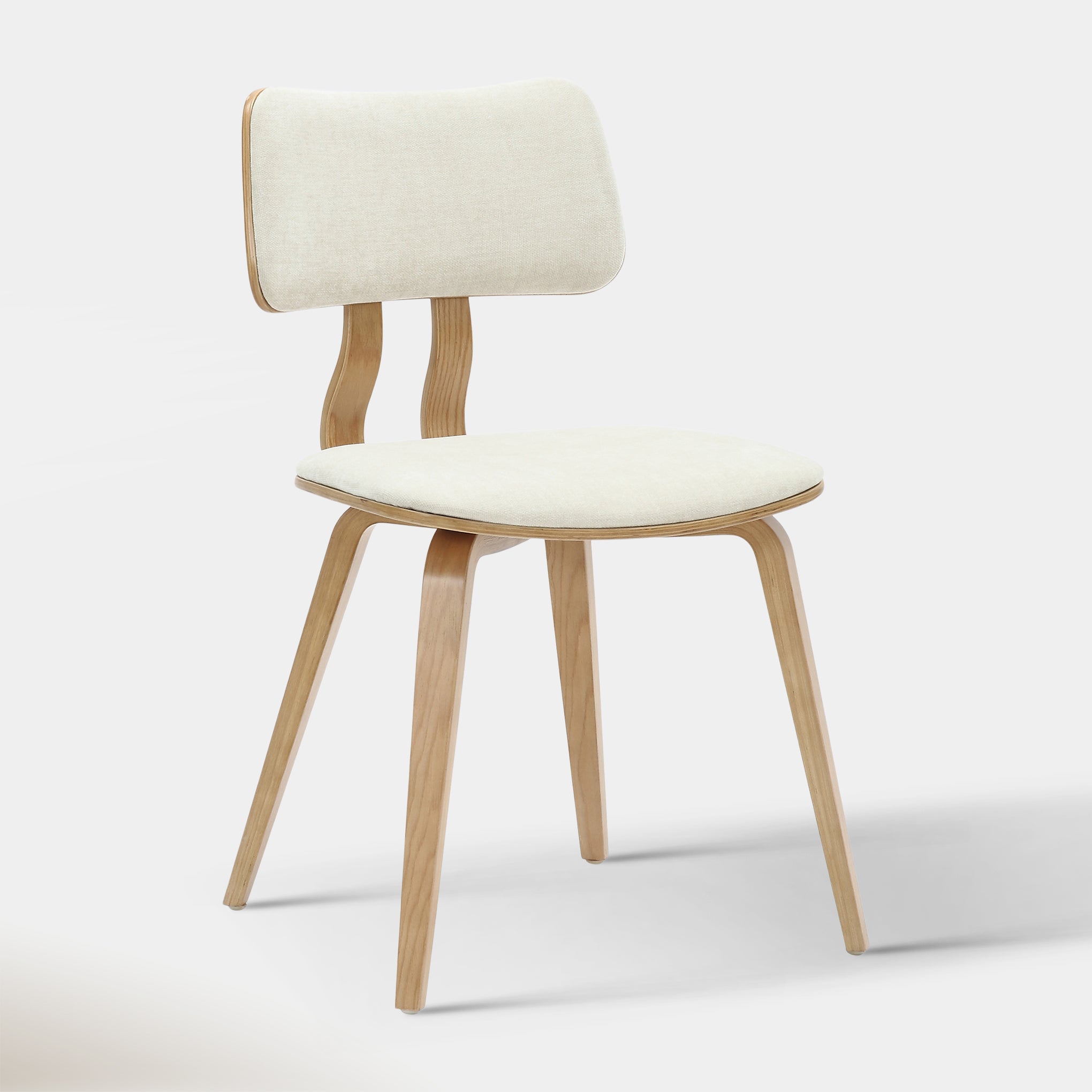 Zaki Dining Chair - Beige & Oak