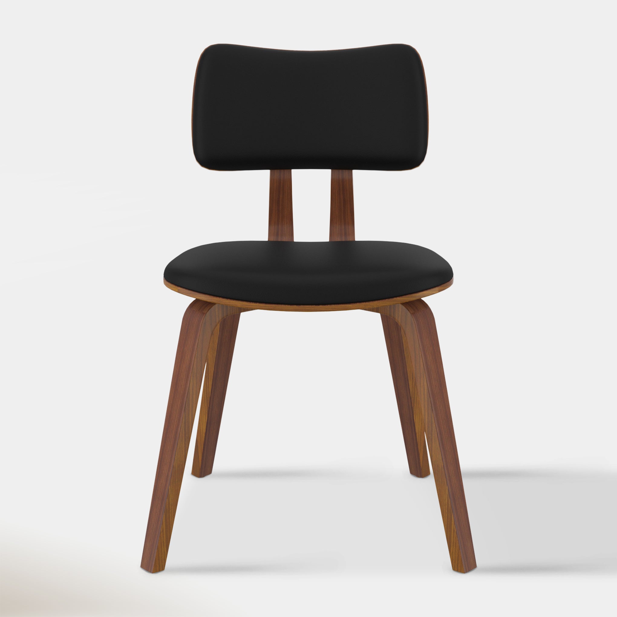 Zaki Dining Chair - Black & Walnut