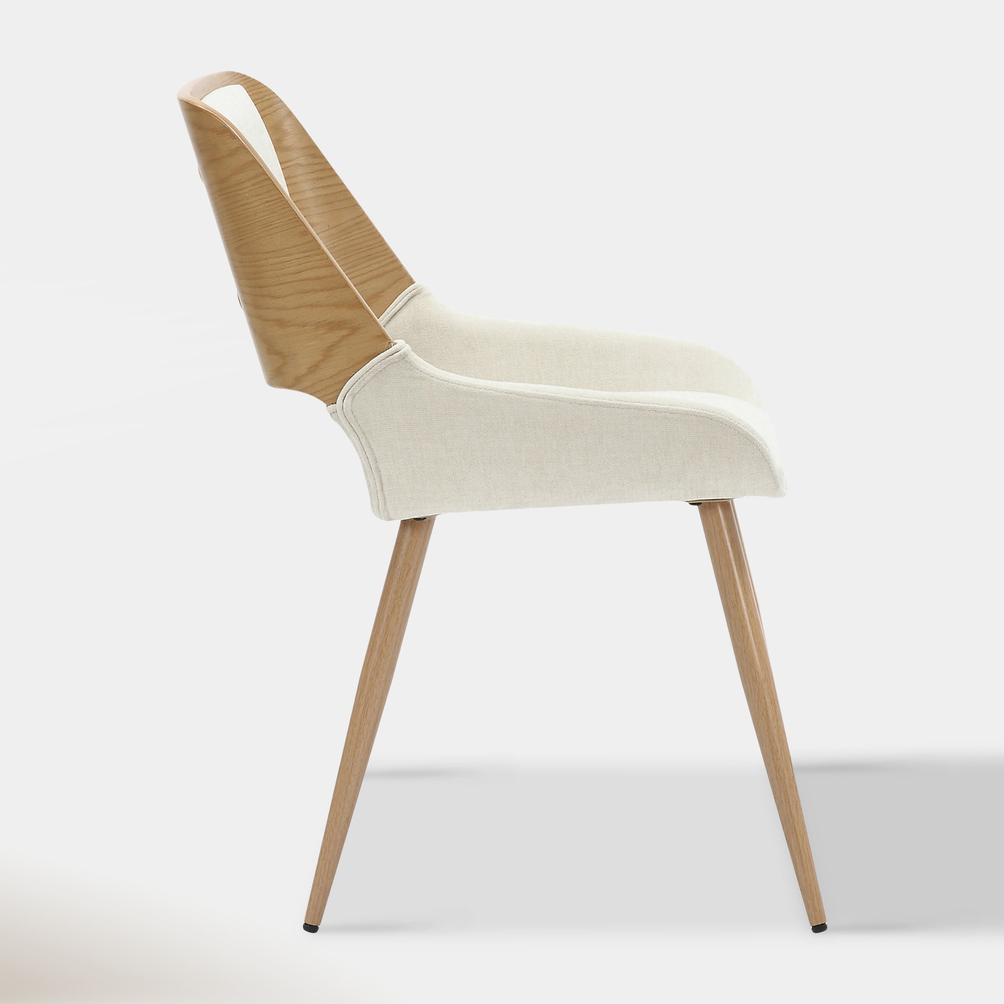 Carter Dining Chair - Beige & Oak