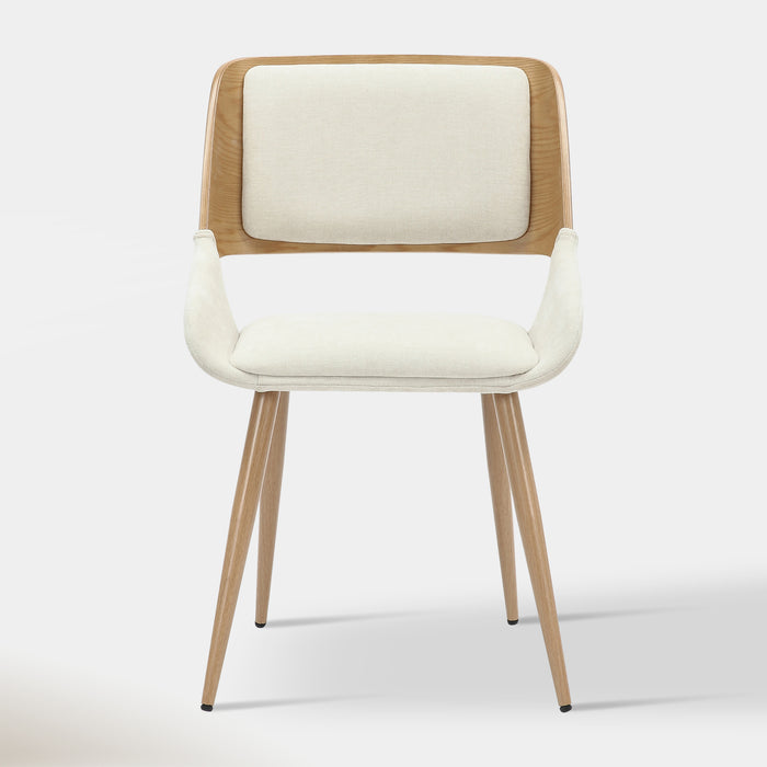 Carter Dining Chair - Beige & Natural