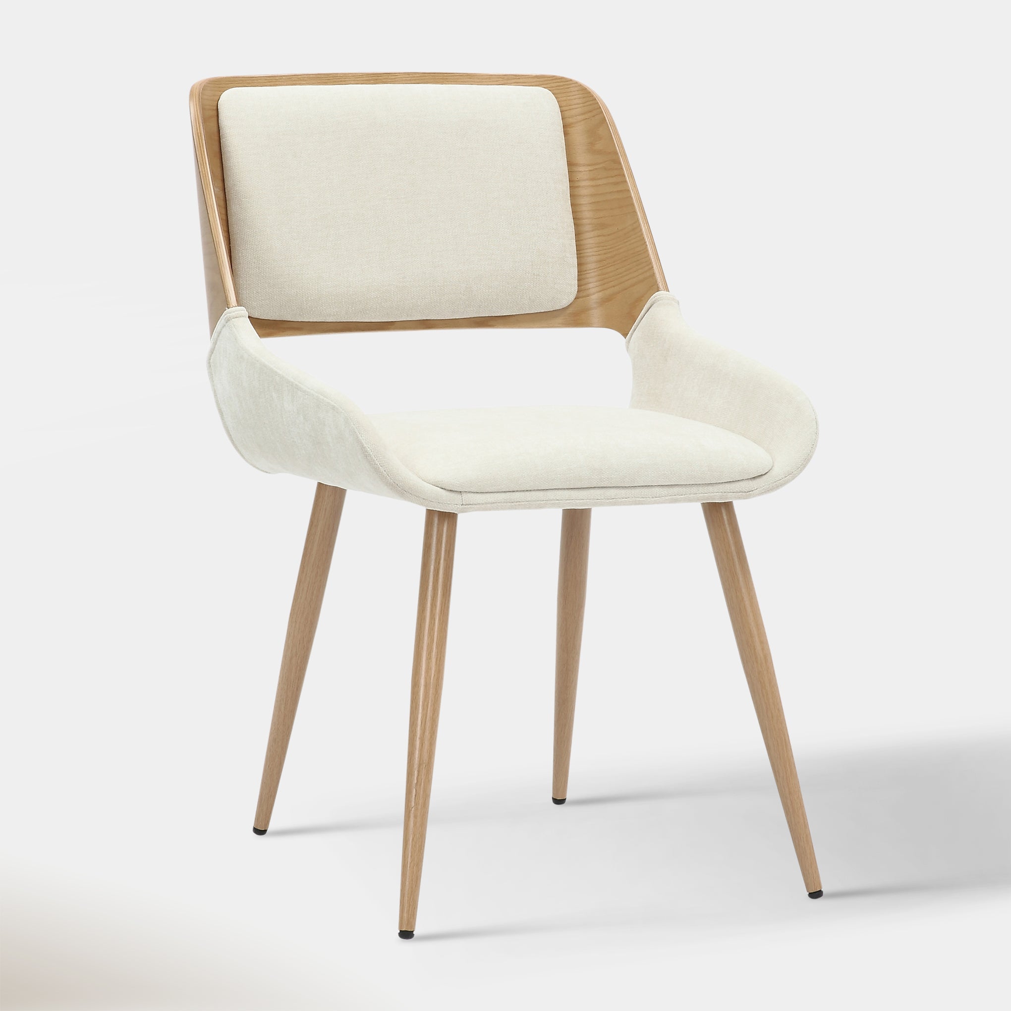 Carter Dining Chair - Beige & Oak