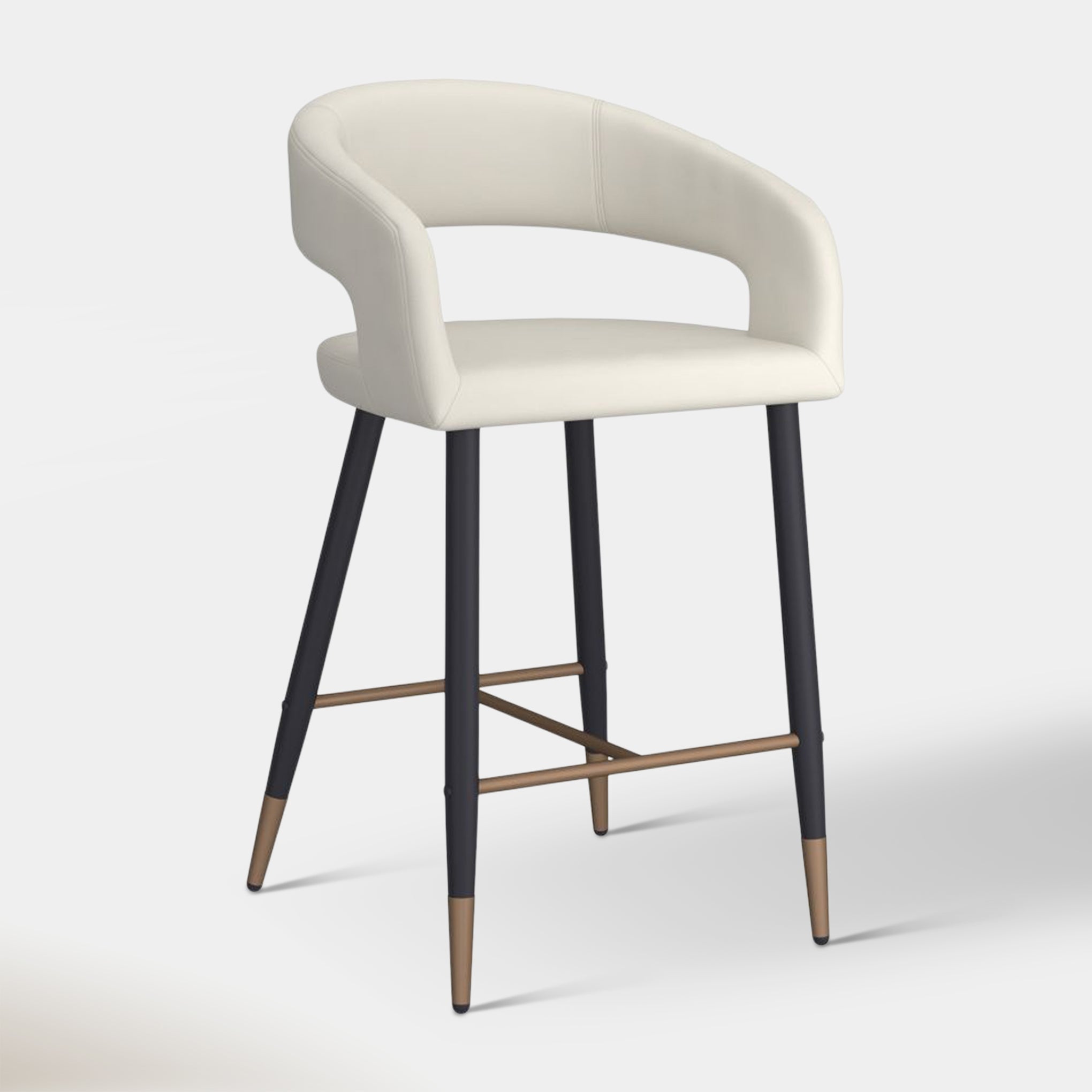 Mikah Counter Stool - Cream | Hoft Home