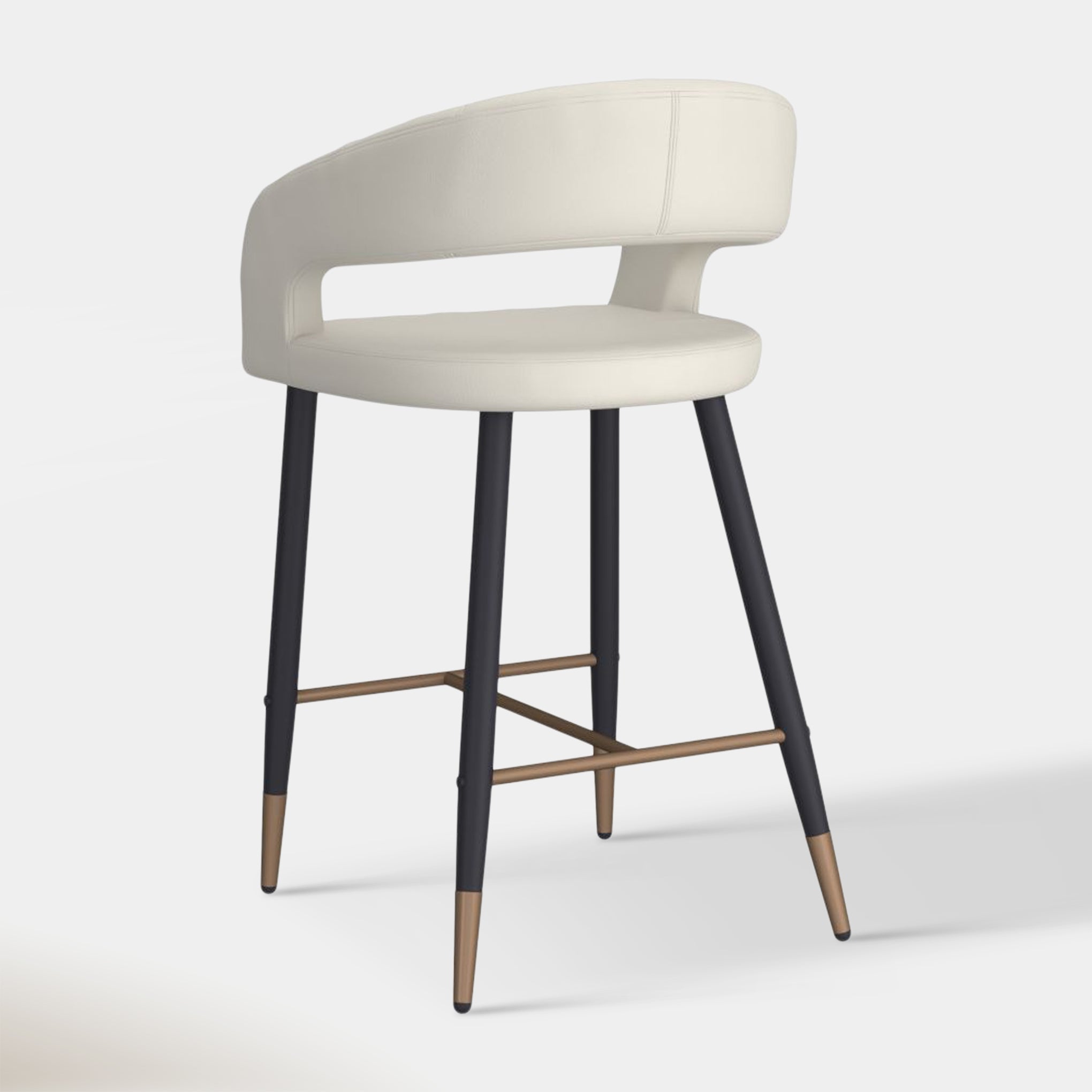 Mikah Counter Stool - Cream | Hoft Home