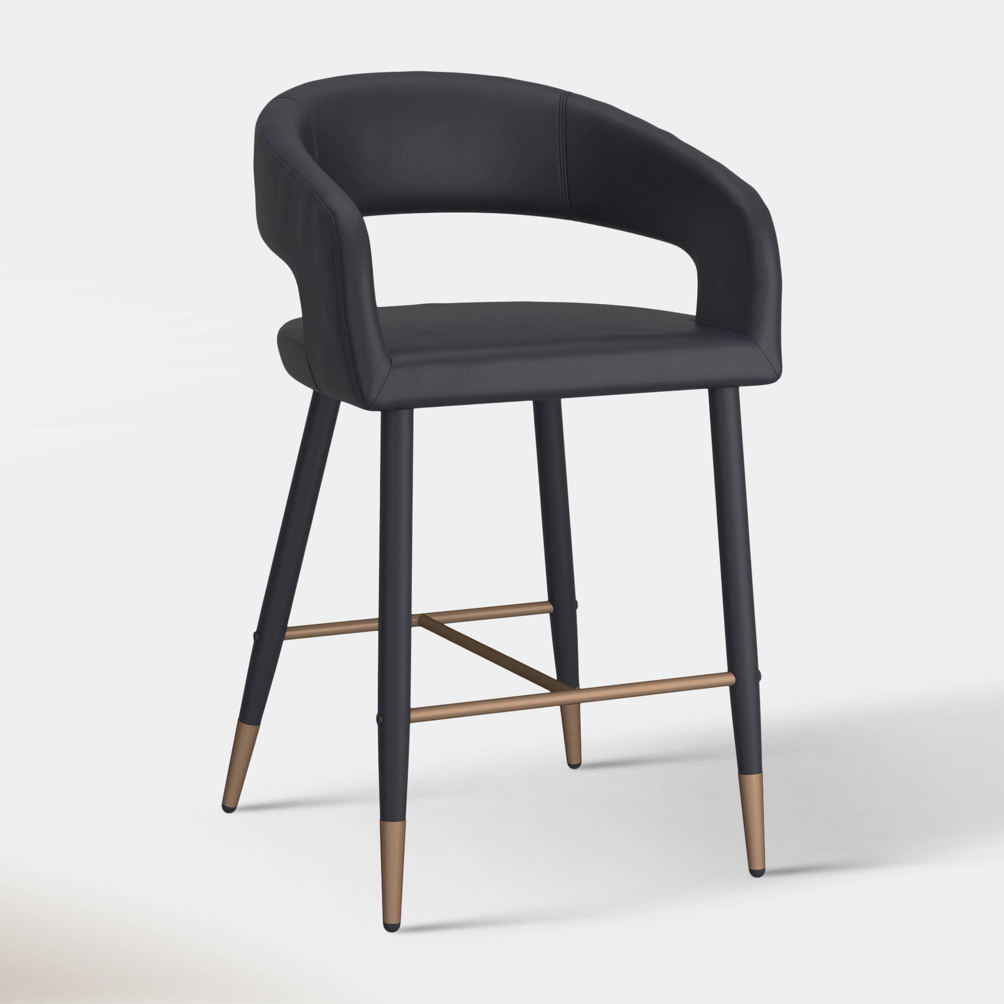 Mikah Counter Stool - Black | Hoft Home