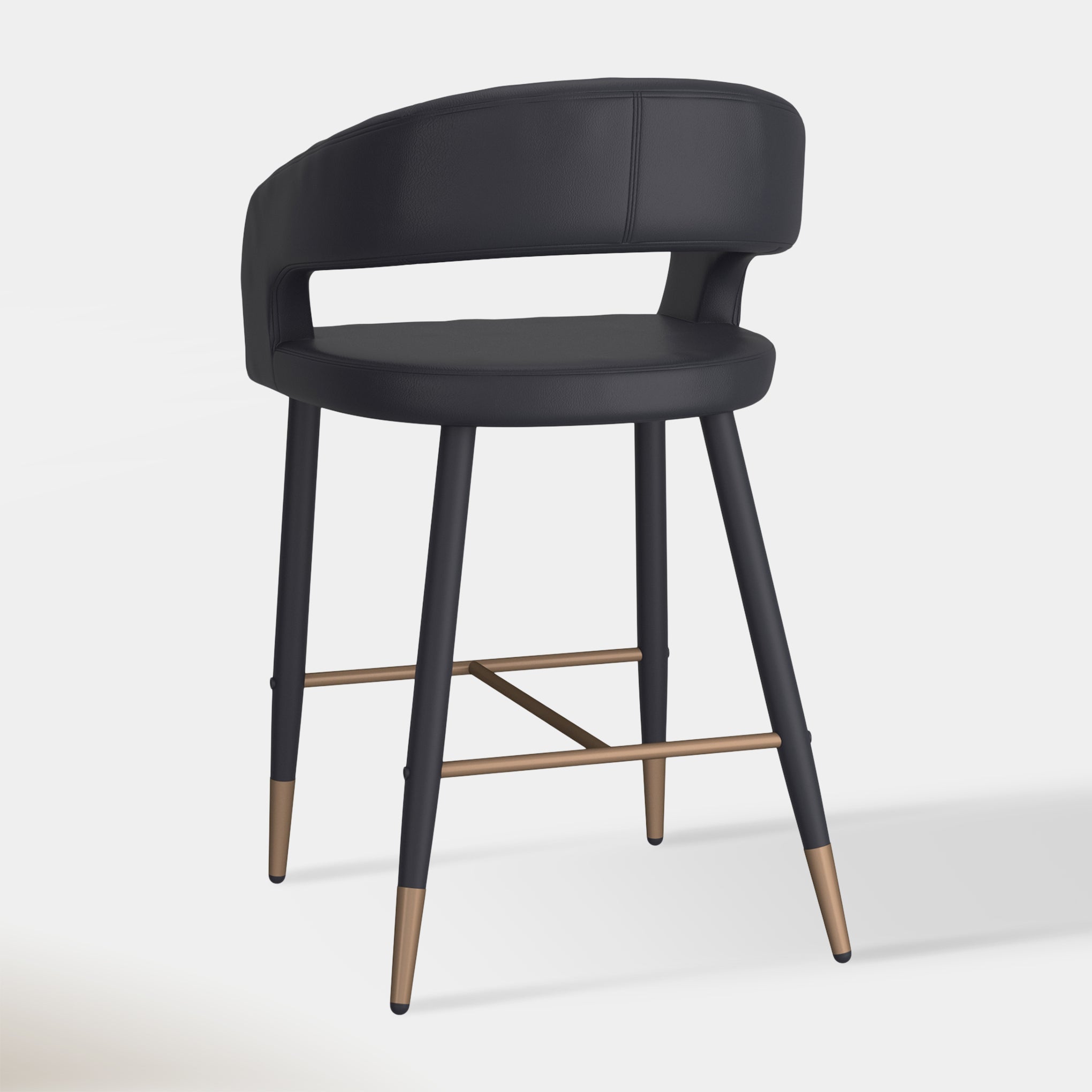 Mikah Counter Stool - Black | Hoft Home