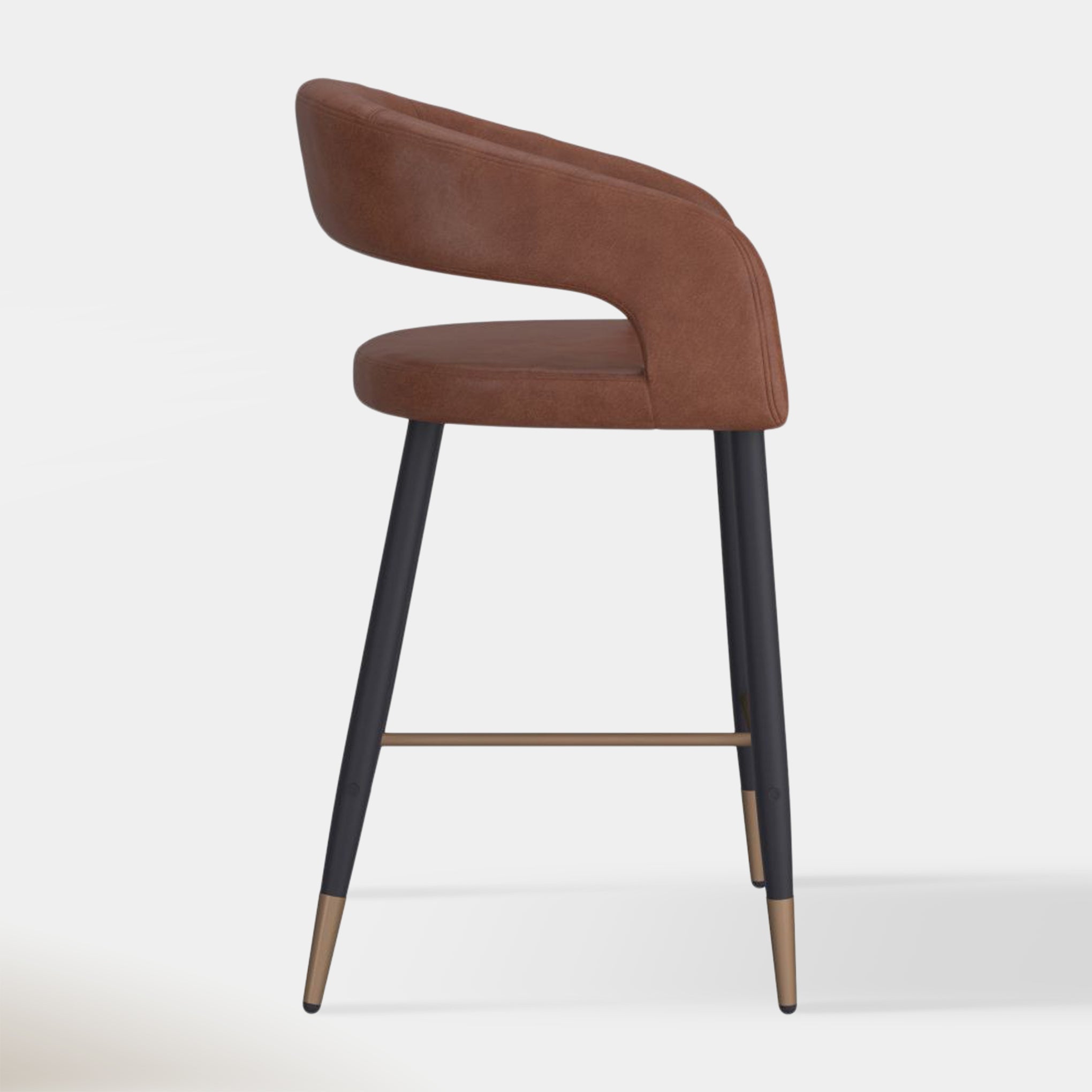 Mikah Counter Stool - Saddle | Hoft Home