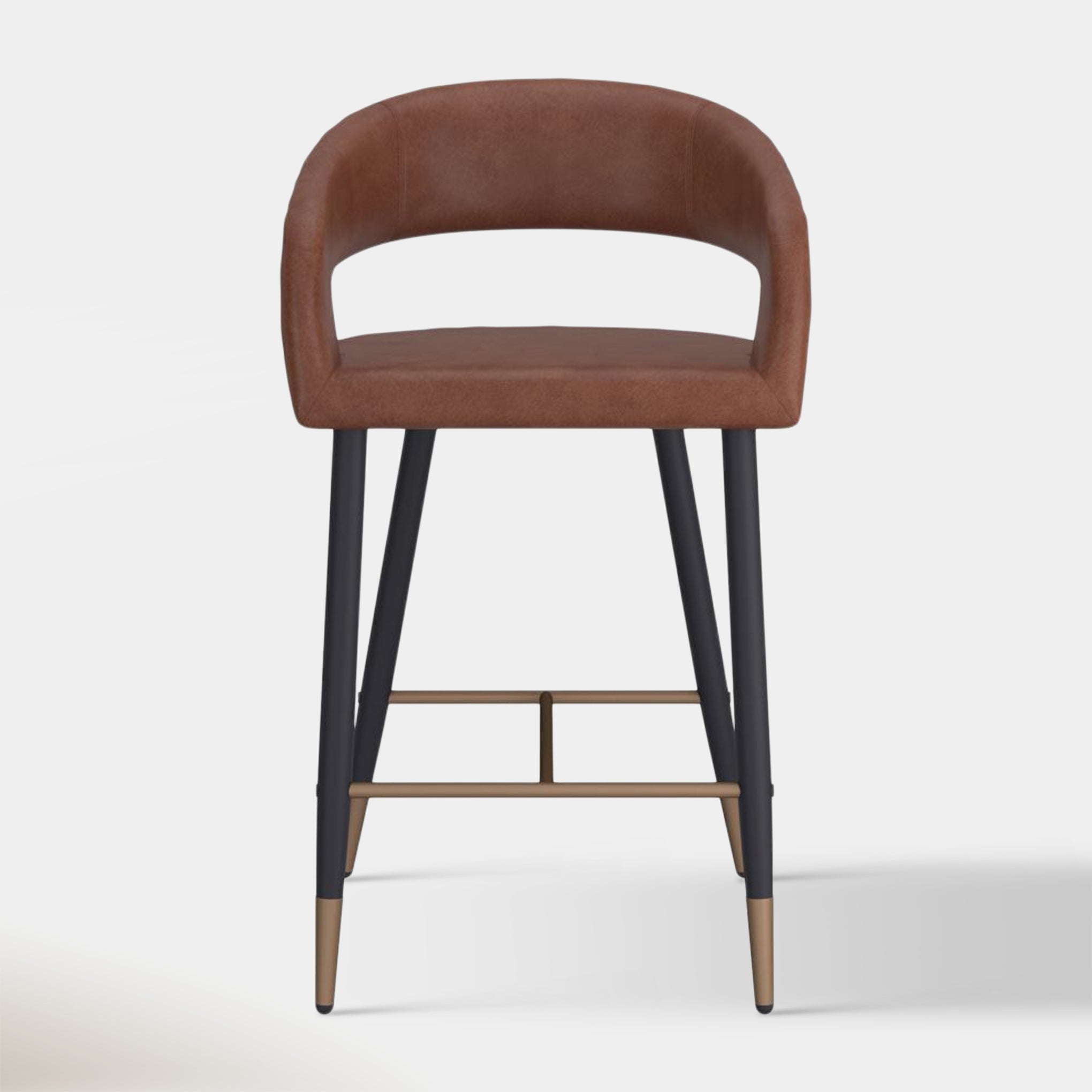 Mikah Counter Stool - Saddle | Hoft Home