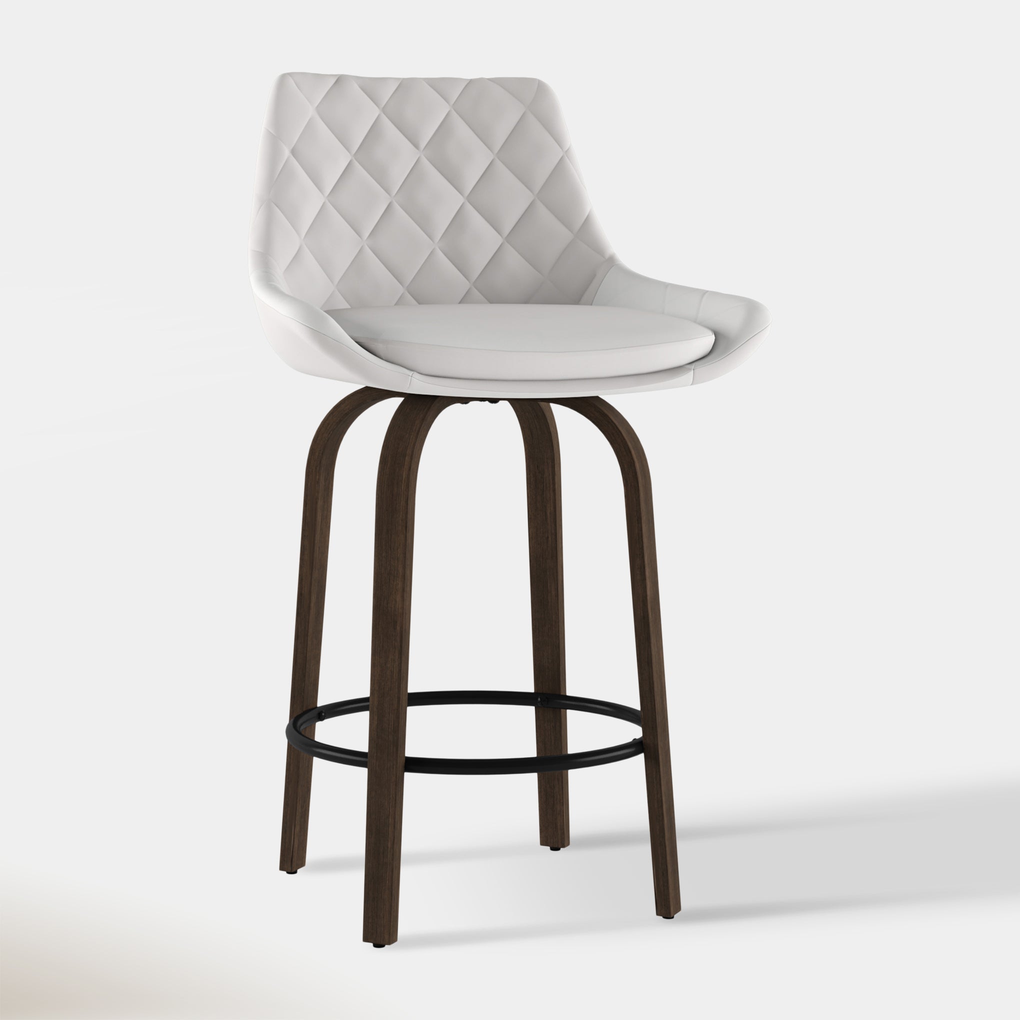 Kenzy Counter Stool - White | Hoft Home