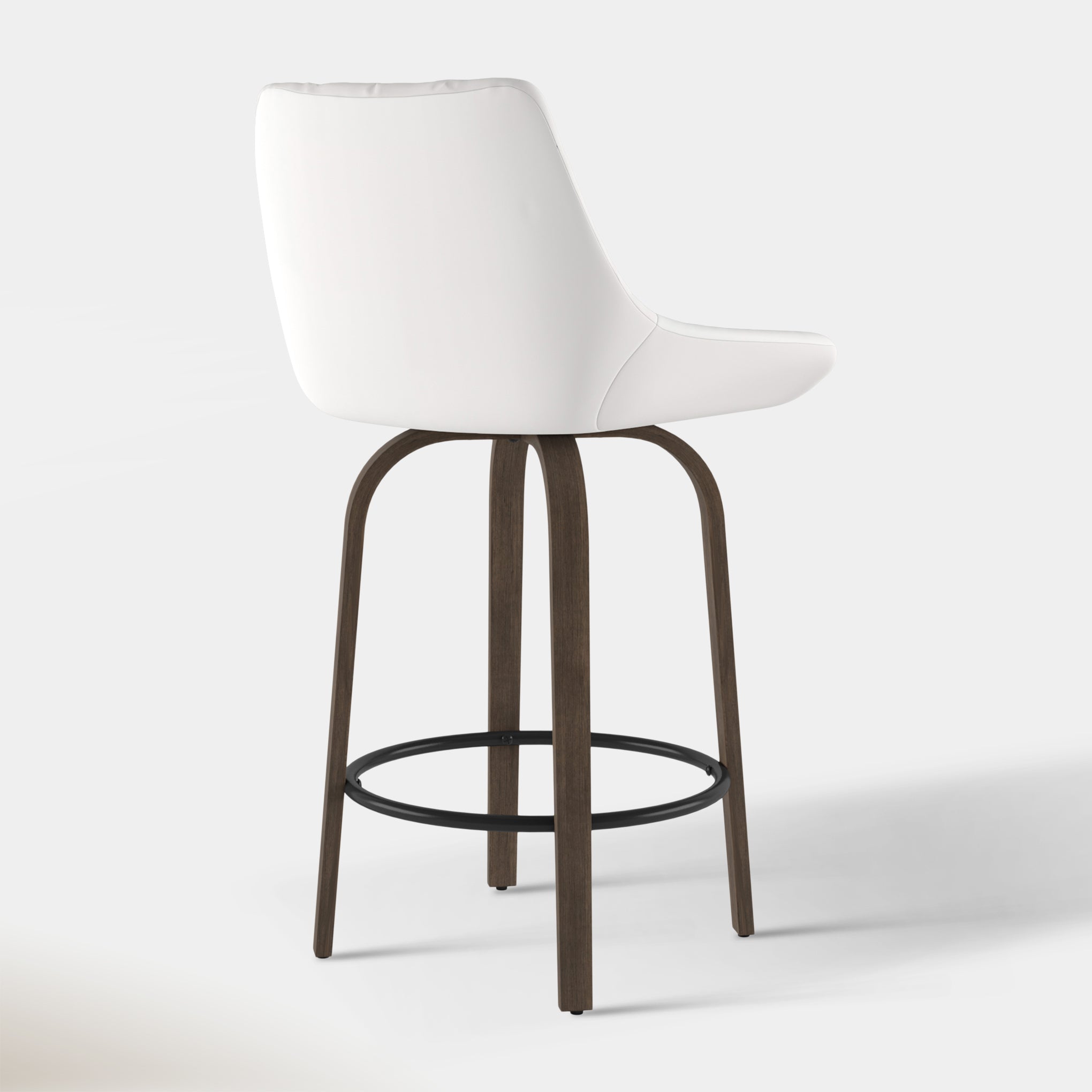 Kenzy Counter Stool - White | Hoft Home