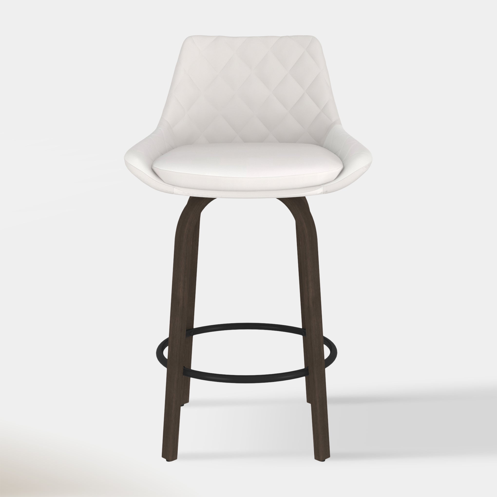 Kenzy Counter Stool - White | Hoft Home