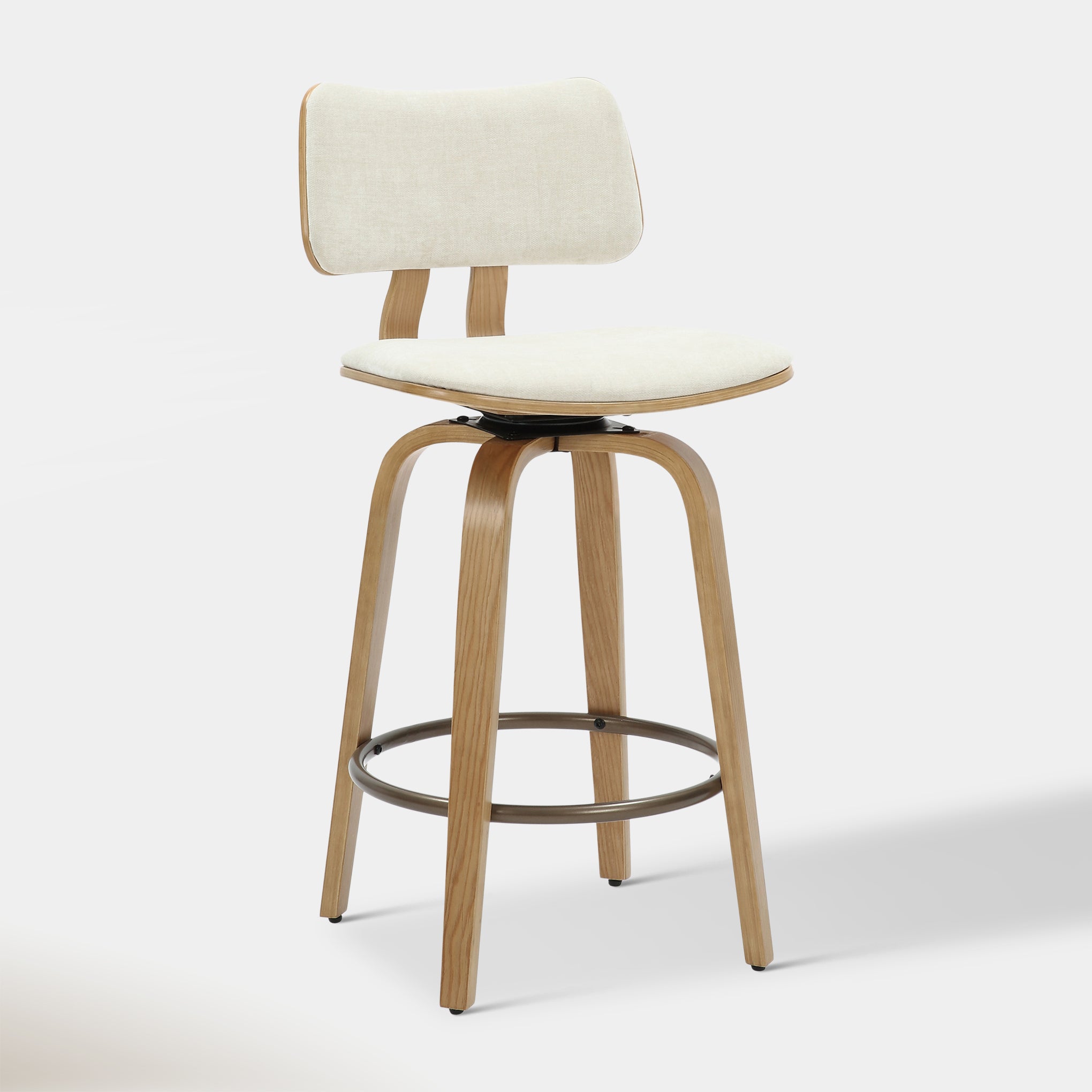 Zaki Counter Stool - Beige | Hoft Home