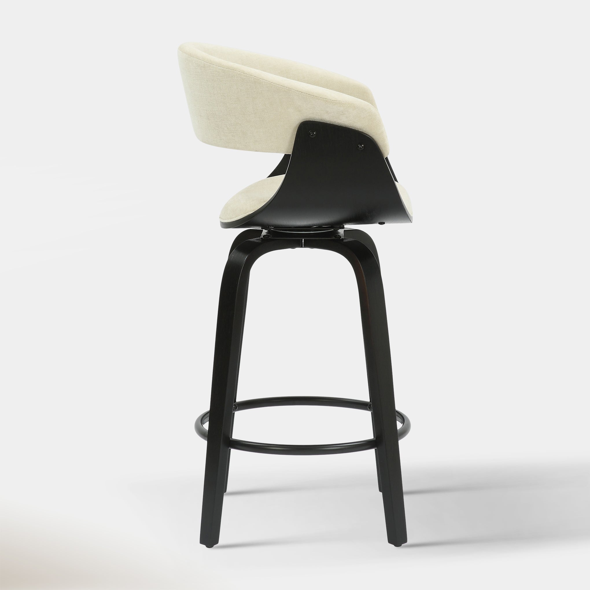 Jerreau Counter Stool - Beige and Black | Hoft Home