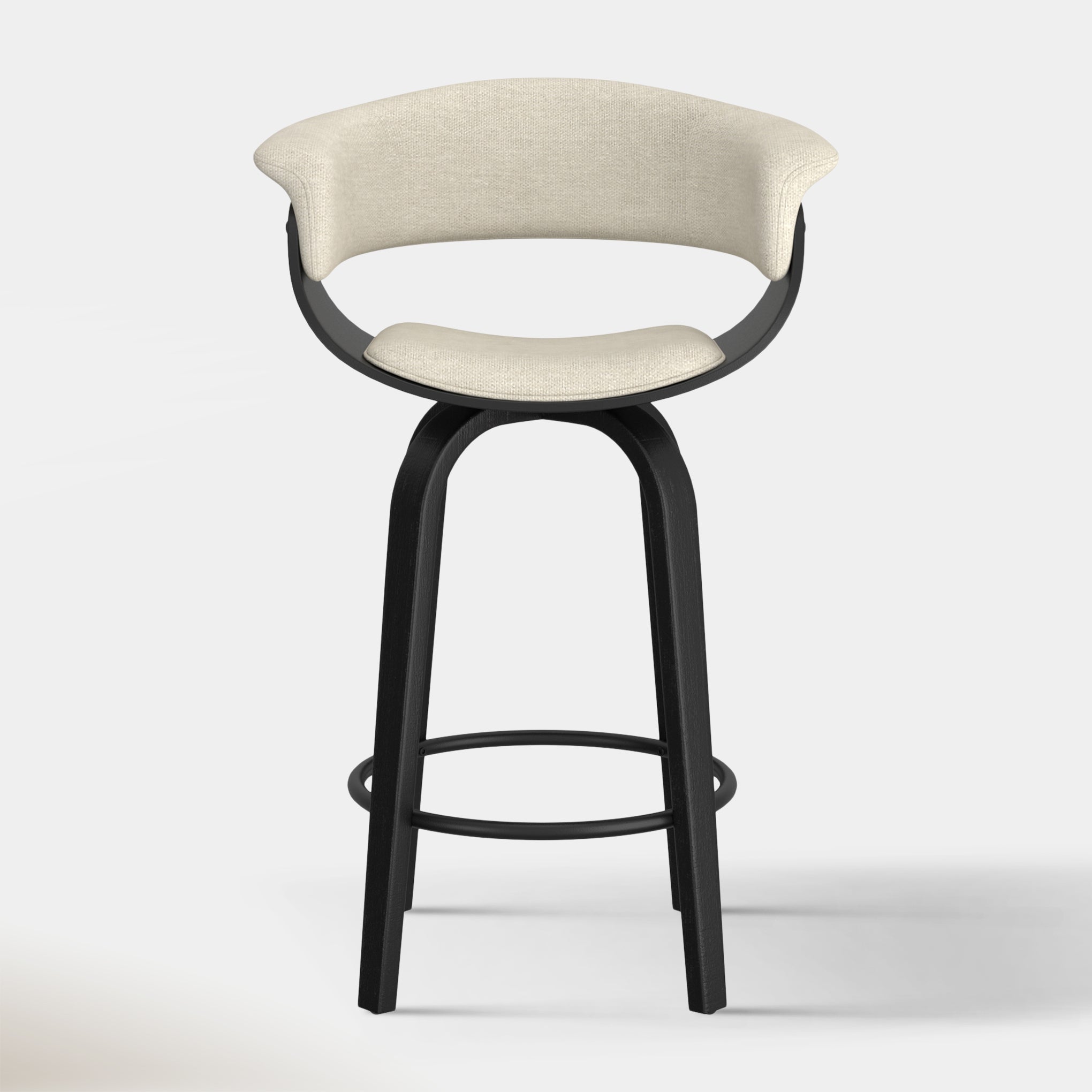 Jerreau Counter Stool - Beige and Black | Hoft Home