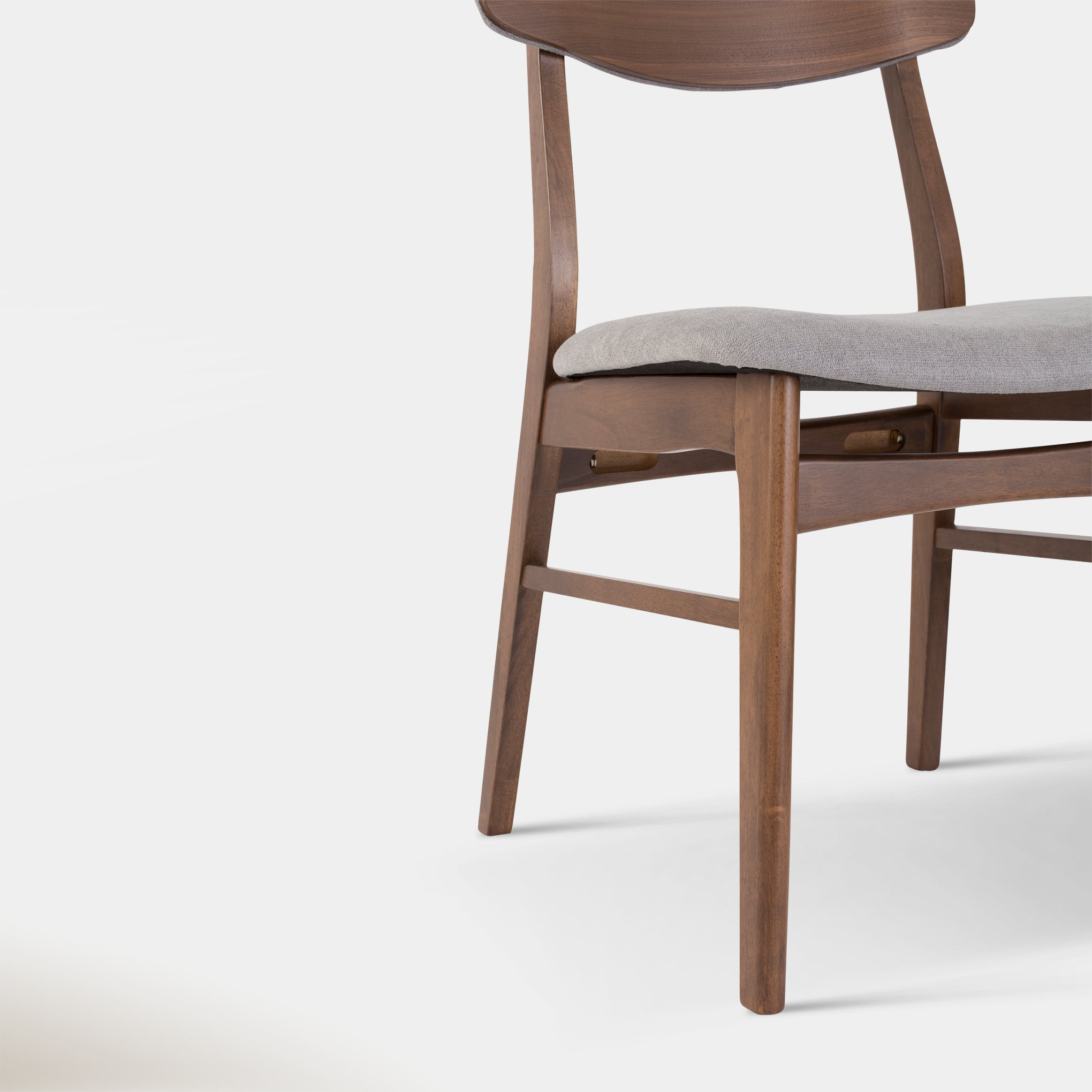 Amara Dining Chair - Smoke & Walnut