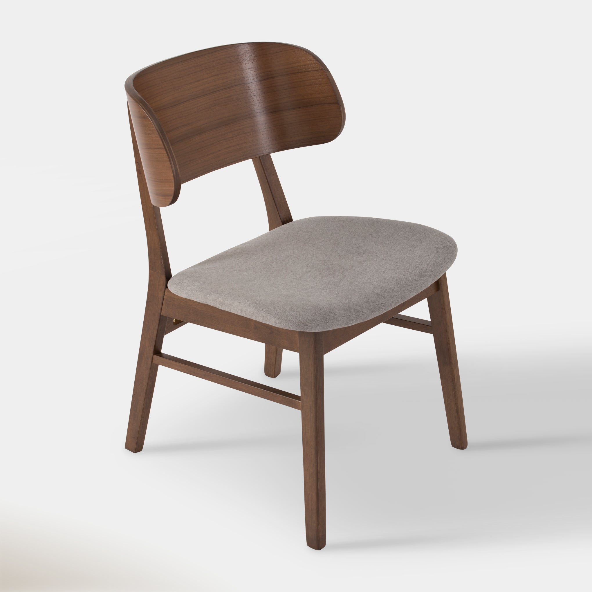 Emery Dining Chair - Smoke & Walnut