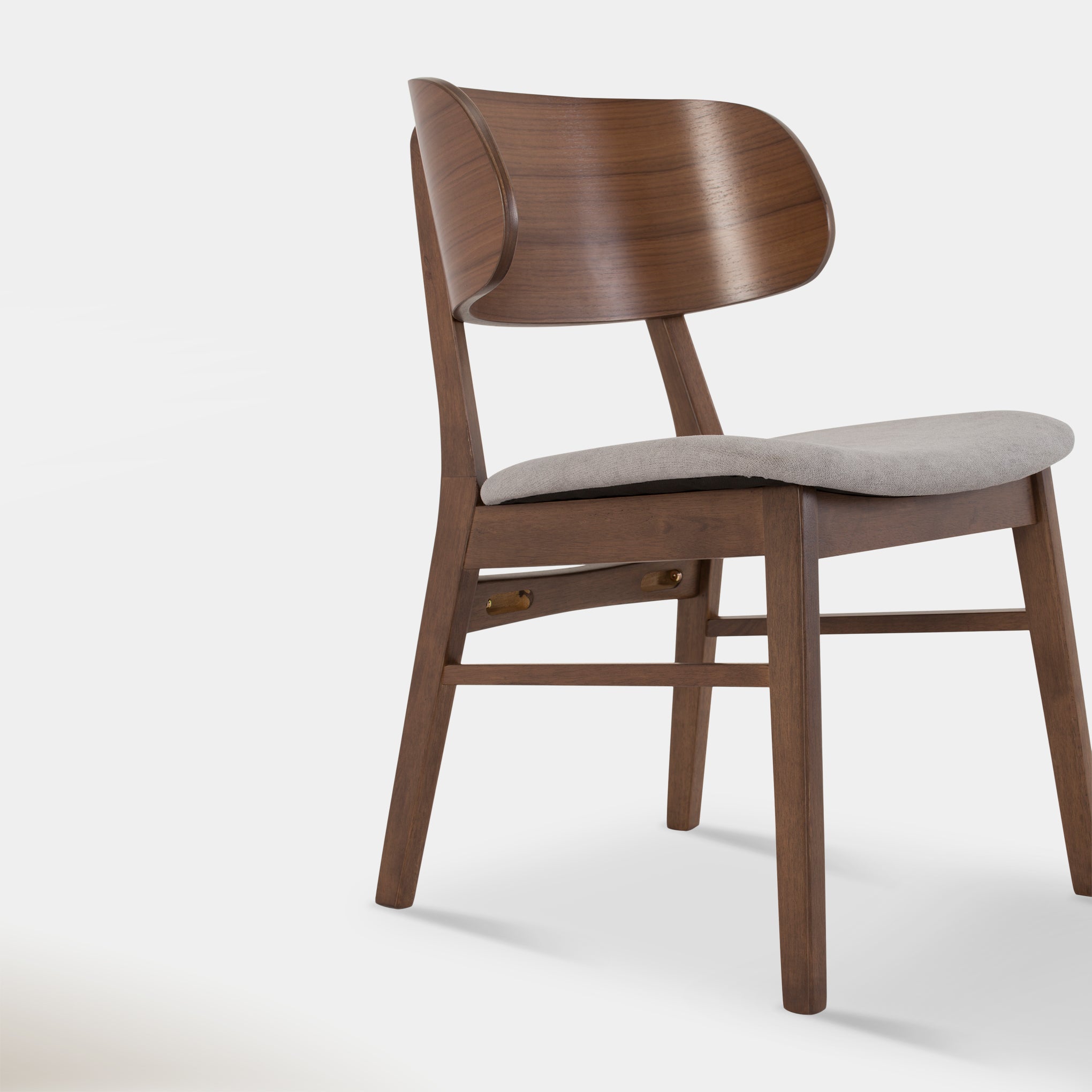 Emery Dining Chair - Smoke & Walnut