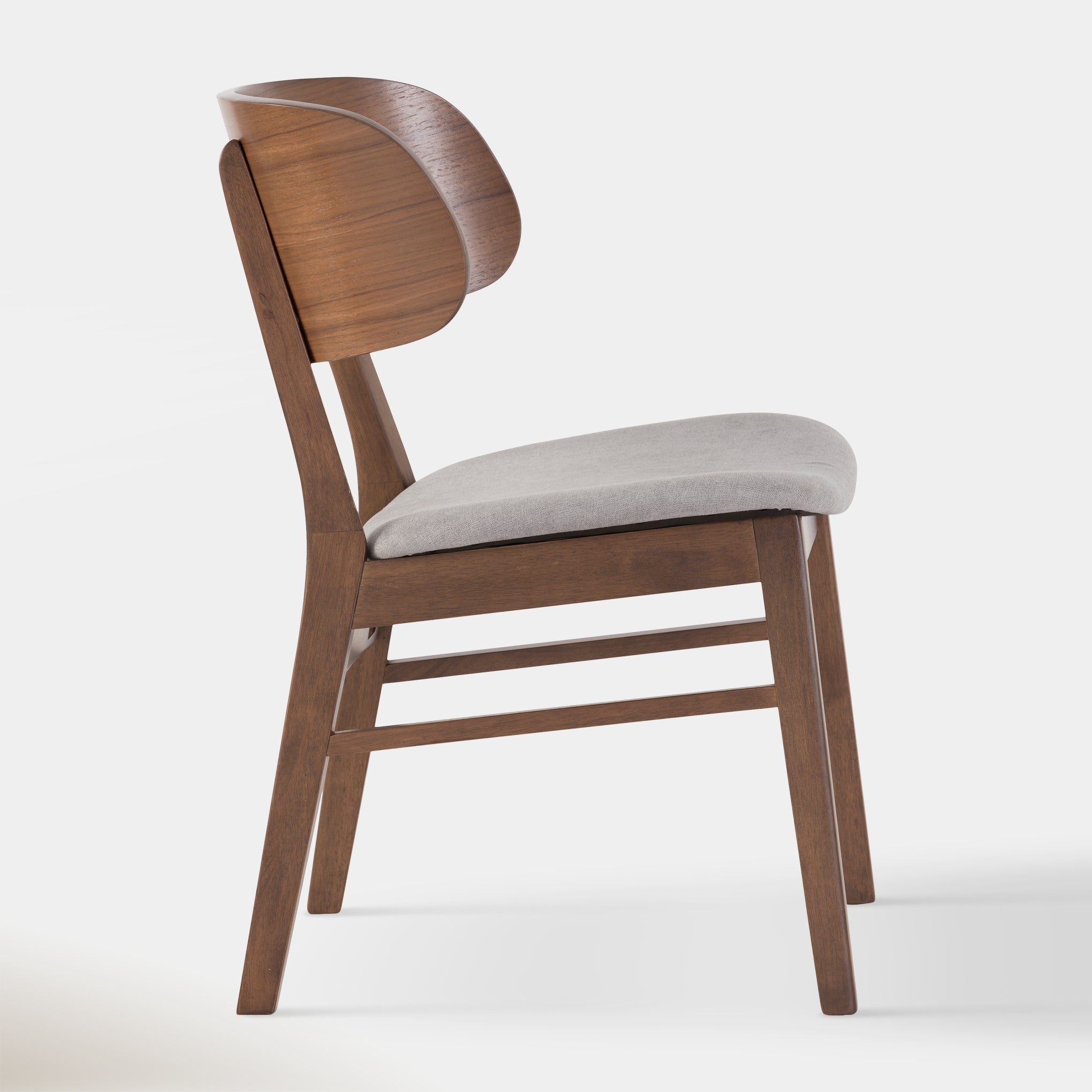 Emery Dining Chair - Smoke & Walnut