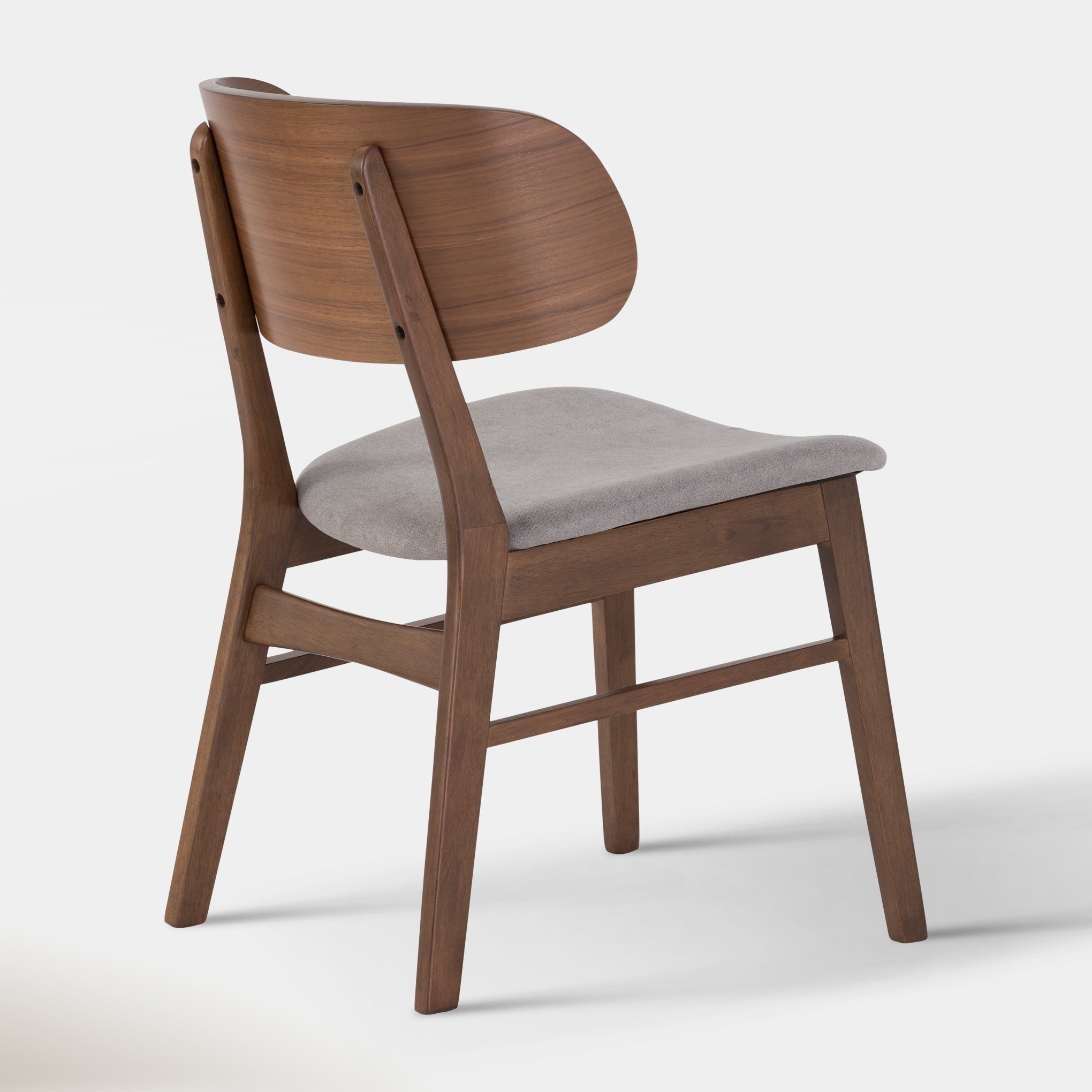 Emery Dining Chair - Smoke & Walnut