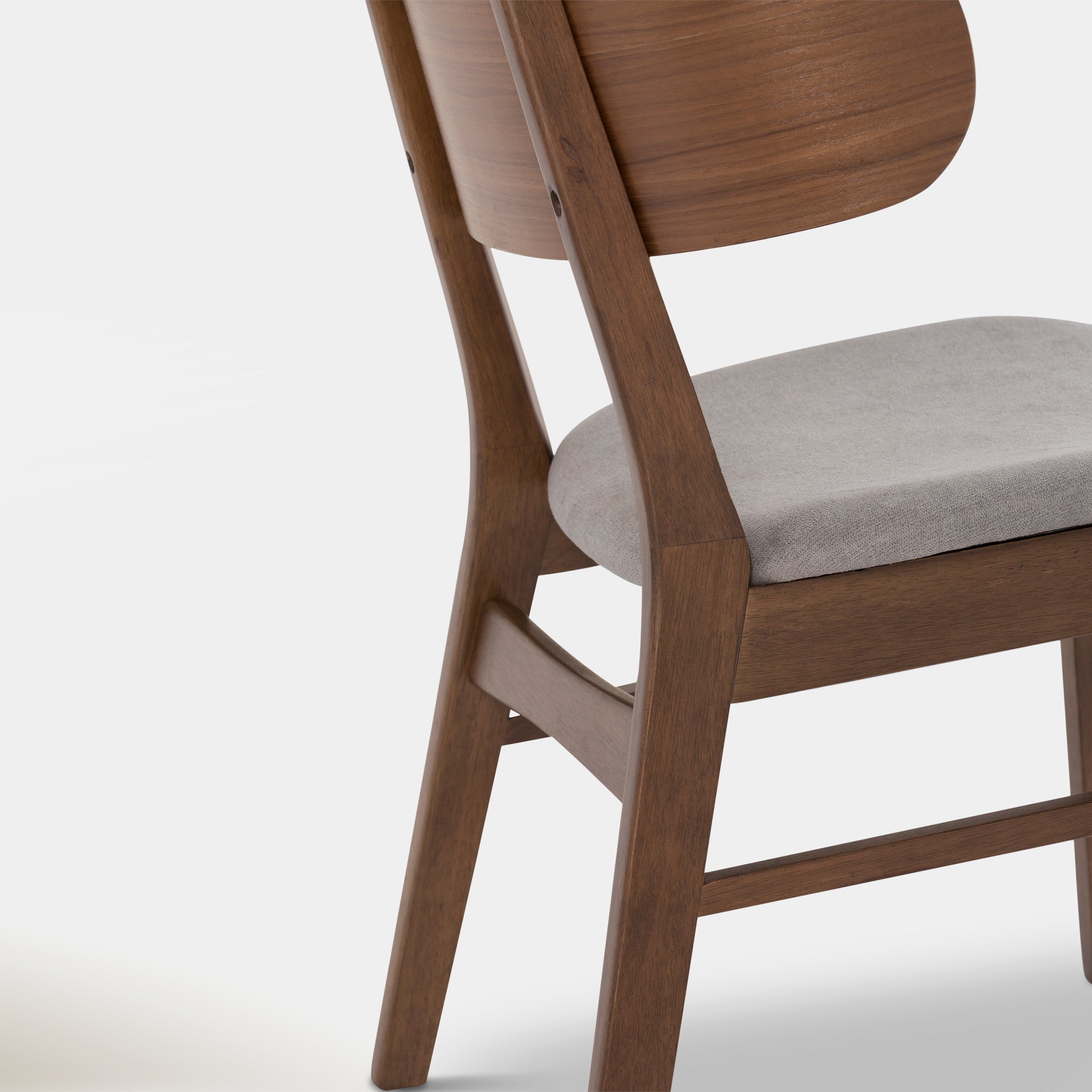 Emery Dining Chair - Smoke & Walnut