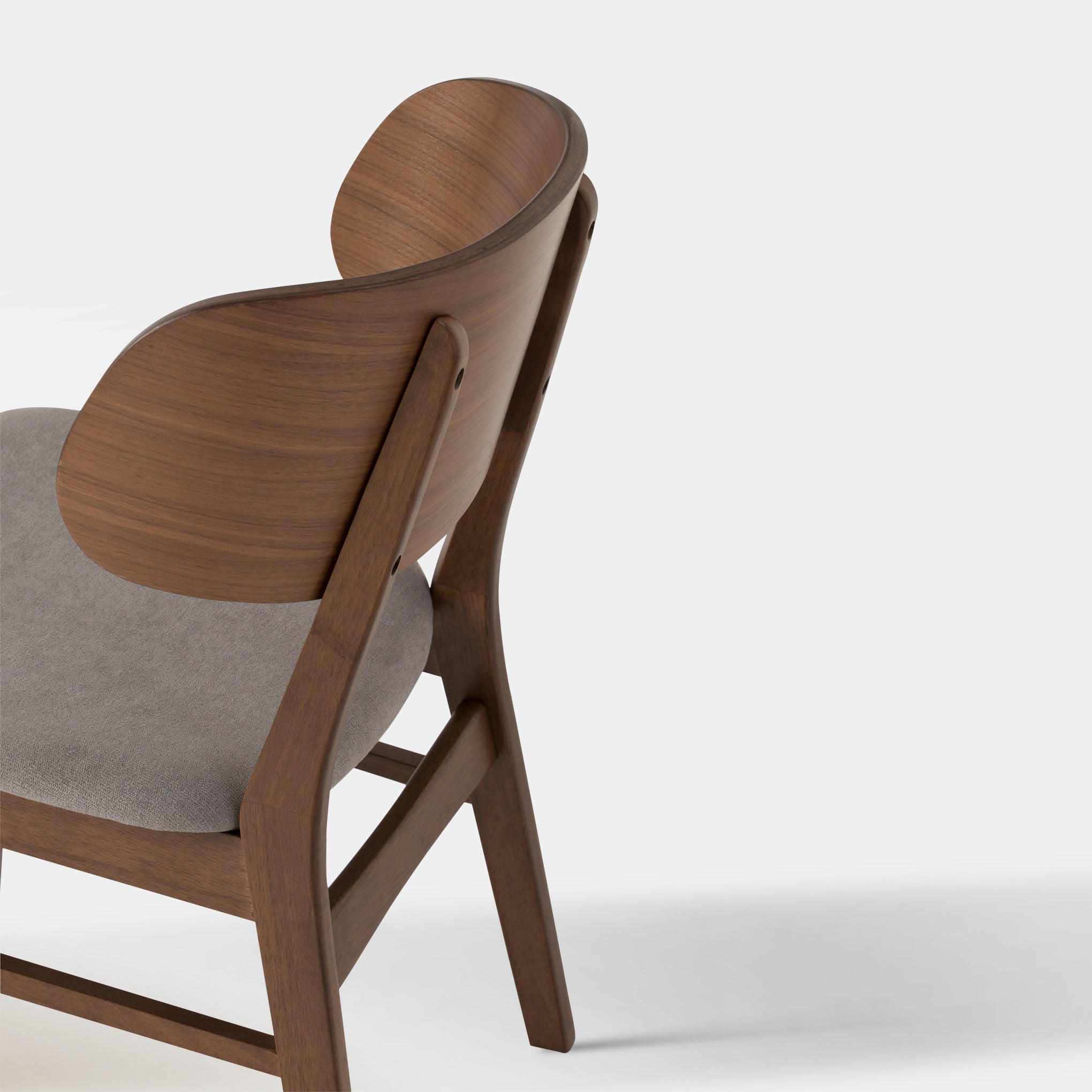 Emery Dining Chair - Smoke & Walnut