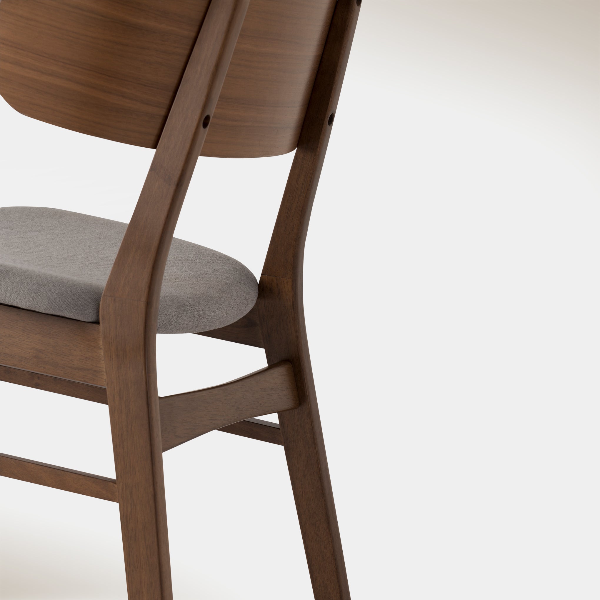 Emery Dining Chair - Smoke & Walnut