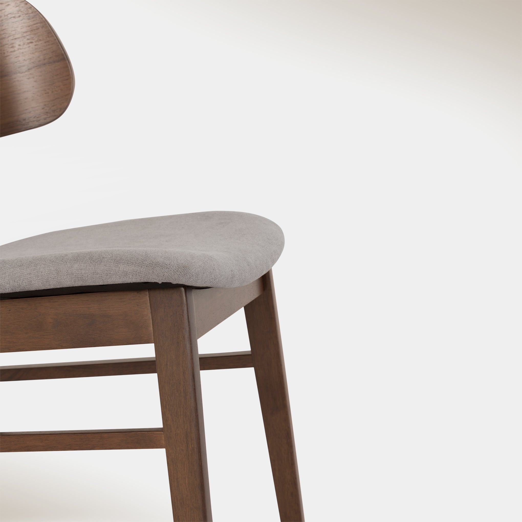 Emery Dining Chair - Smoke & Walnut