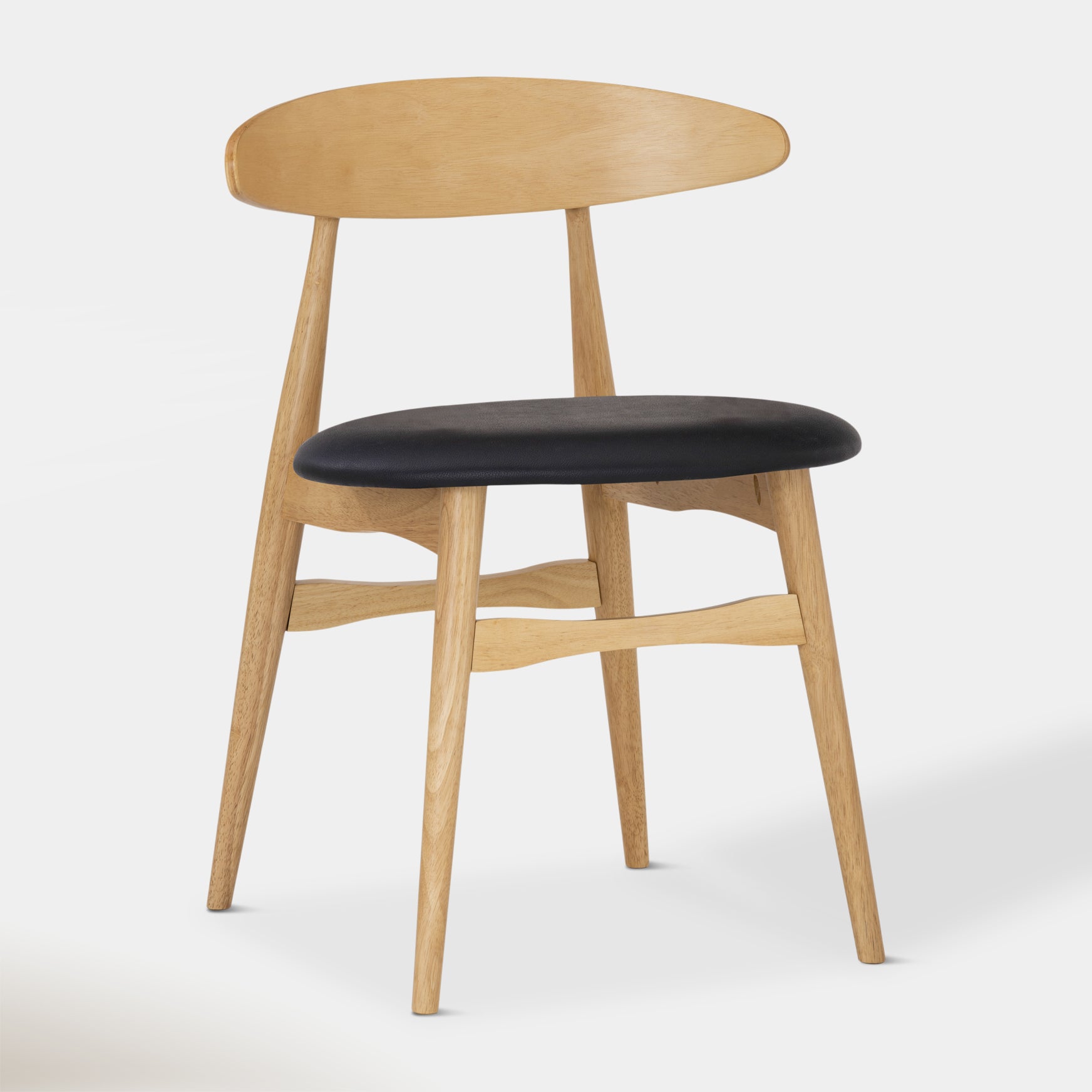 Telyn Chair - Natural & Black | Hoft Home