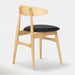 Telyn Dining Chair - Natural & Black | Hoft Home