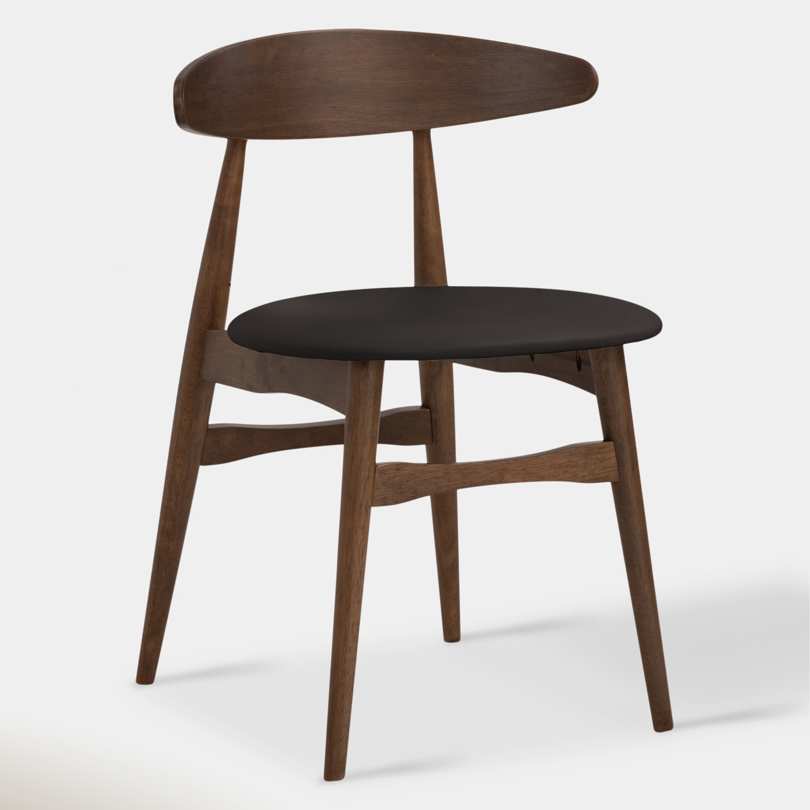 Telyn Dining Chair - Walnut & Black | Hoft Home