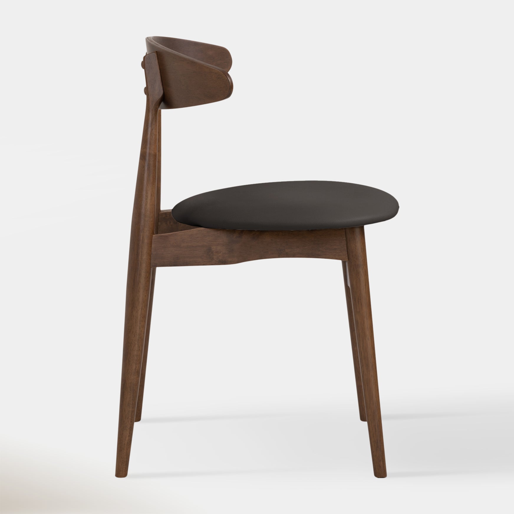 Telyn Dining Chair - Walnut & Black | Hoft Home