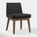 Chanel Dining Chair - Charcoal Grey & Walnut | Hoft Home