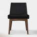 Chanel Dining Chair - Walnut & Black | Hoft Home