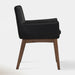 Chanel Dining Armchair - Black & Walnut | Hoft Home