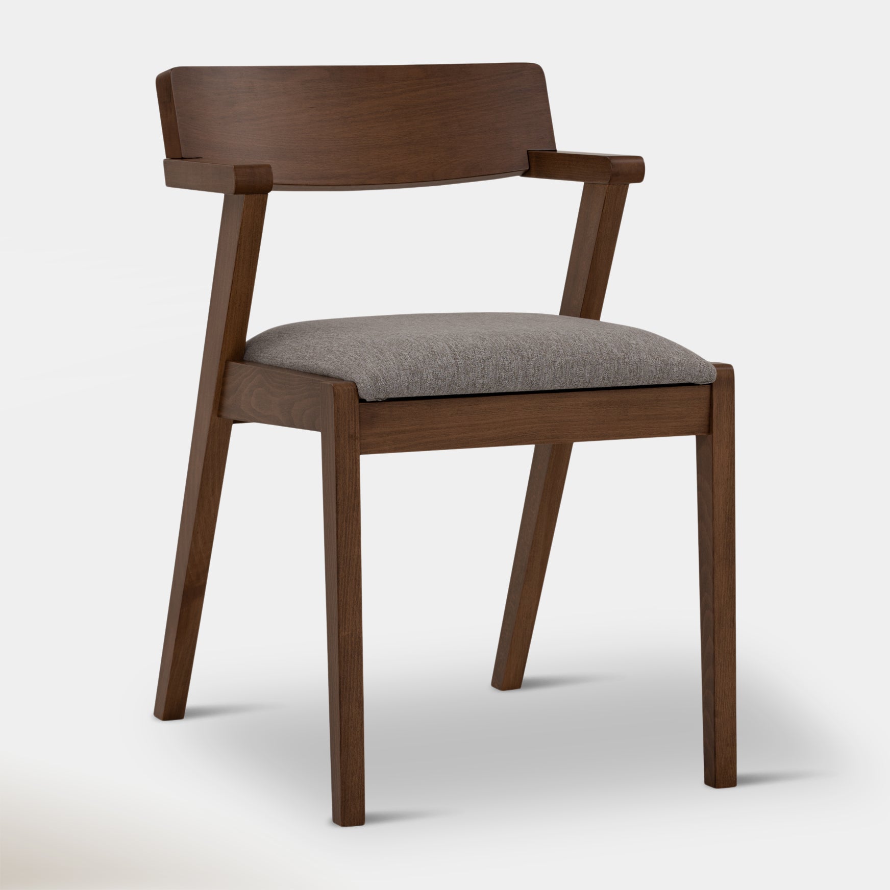 Zola Dining Chair - Walnut & Light Grey | Hoft Home