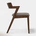 Zola Dining Chair - Walnut & Light Grey | Hoft Home