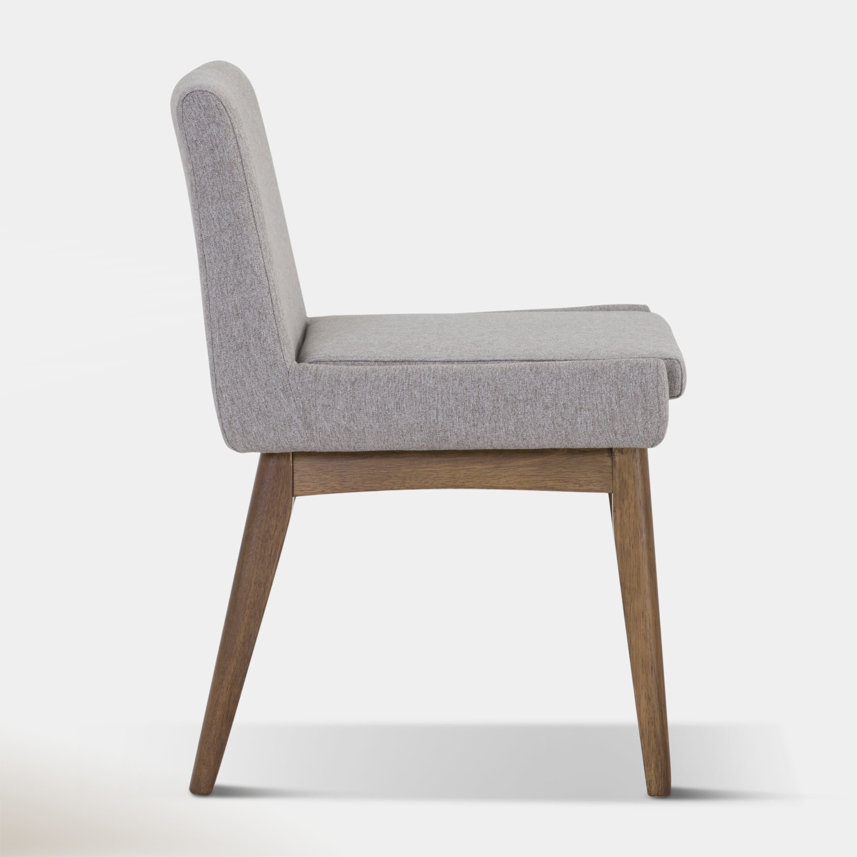 Chanel Dining Chair - Light Grey & Walnut | Hoft Home