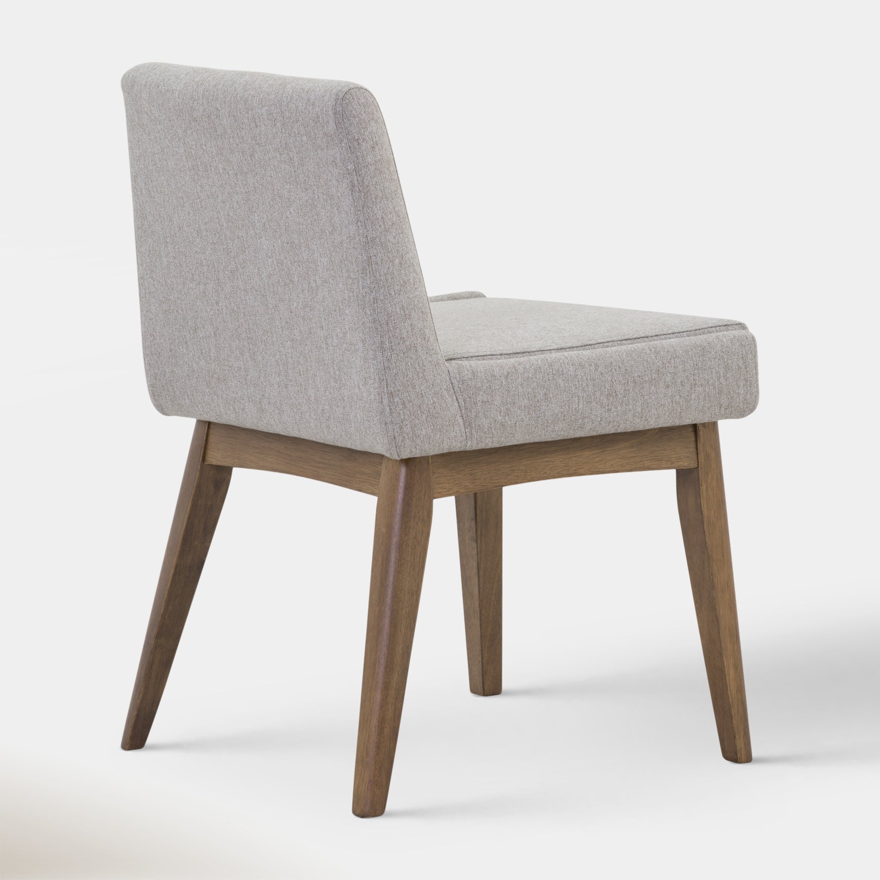 Chanel Dining Chair - Light Grey & Walnut | Hoft Home