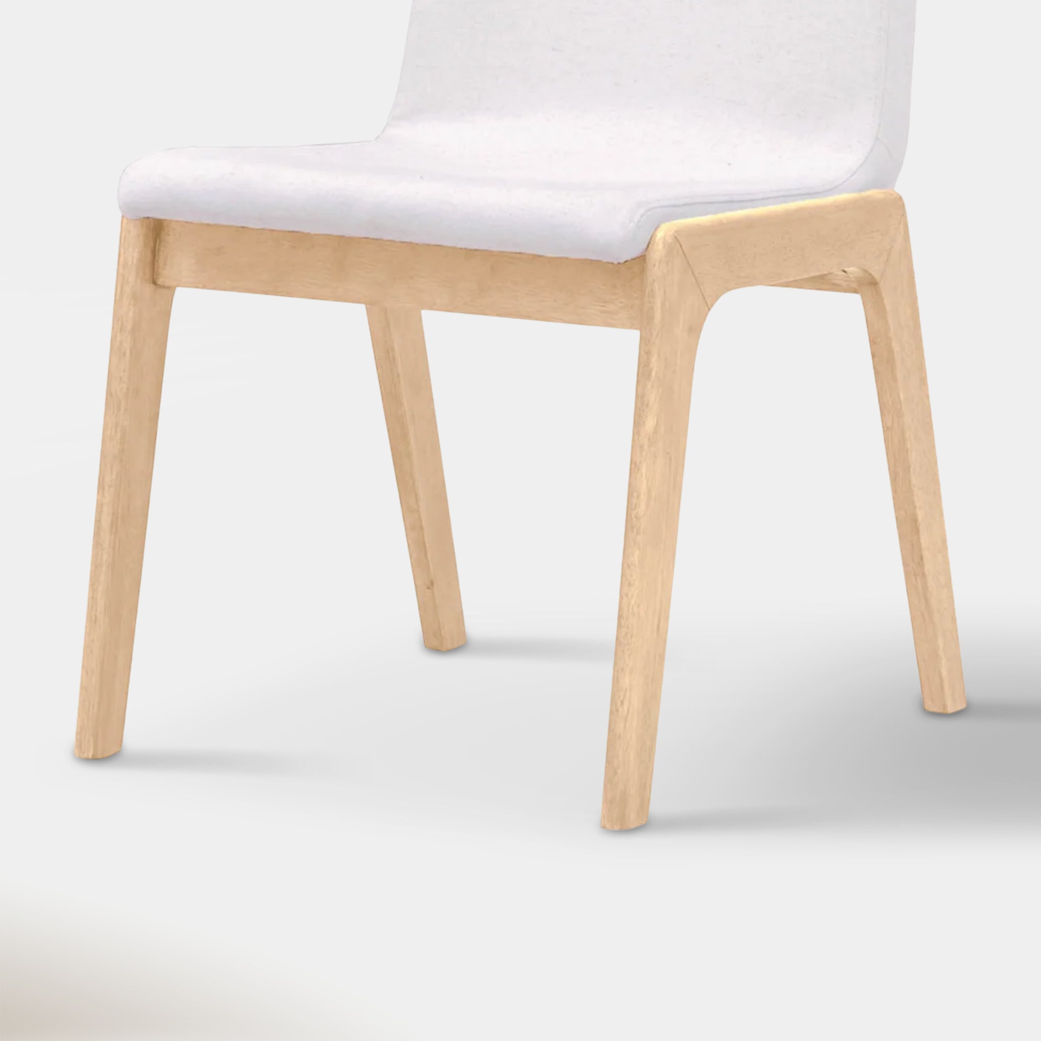 Mikael Dining Chair - Cream & Oak