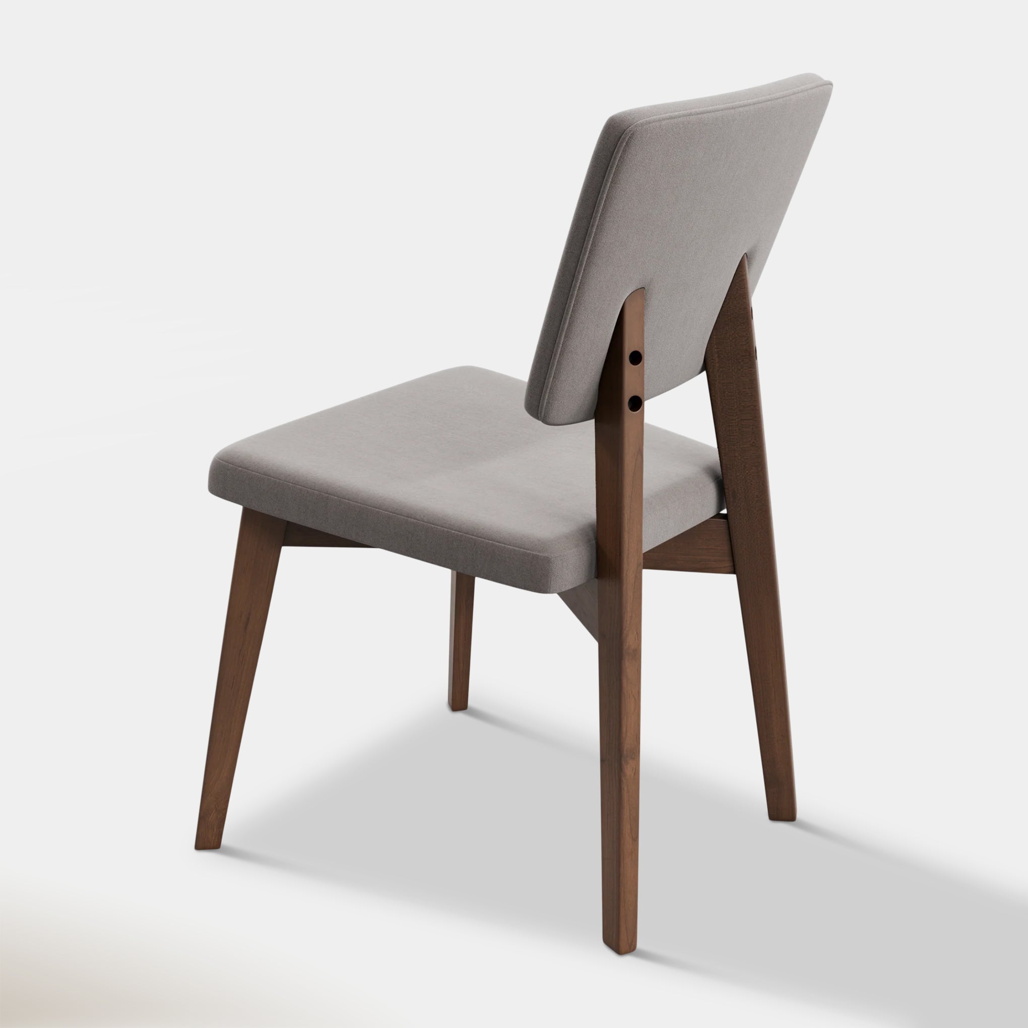 Jakob Dining Chair - Walnut & Smoke | Hoft Home