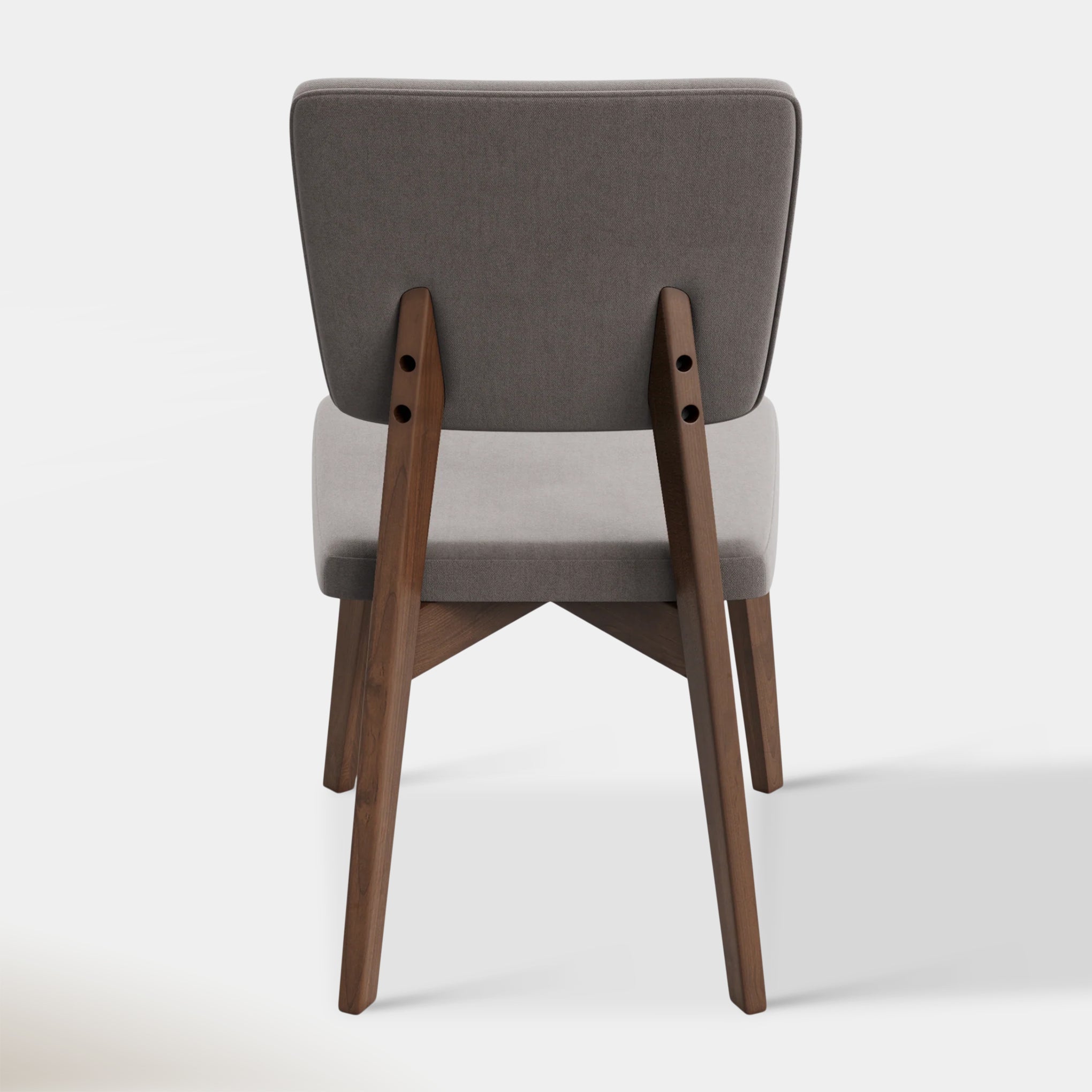 Jakob Dining Chair - Walnut & Smoke | Hoft Home